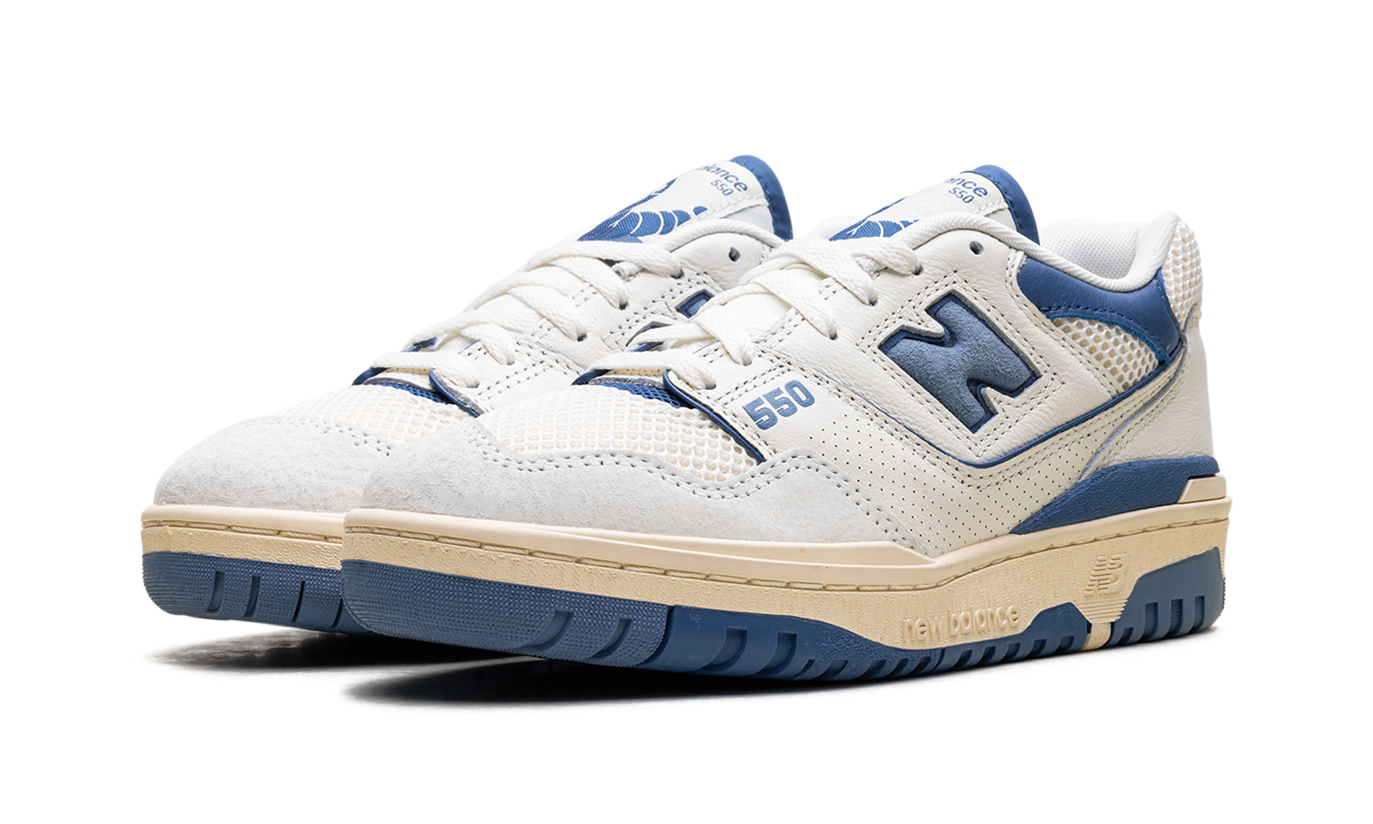 new balance 550 sea salt pack blue agate+BB550CPD+diagnol left view