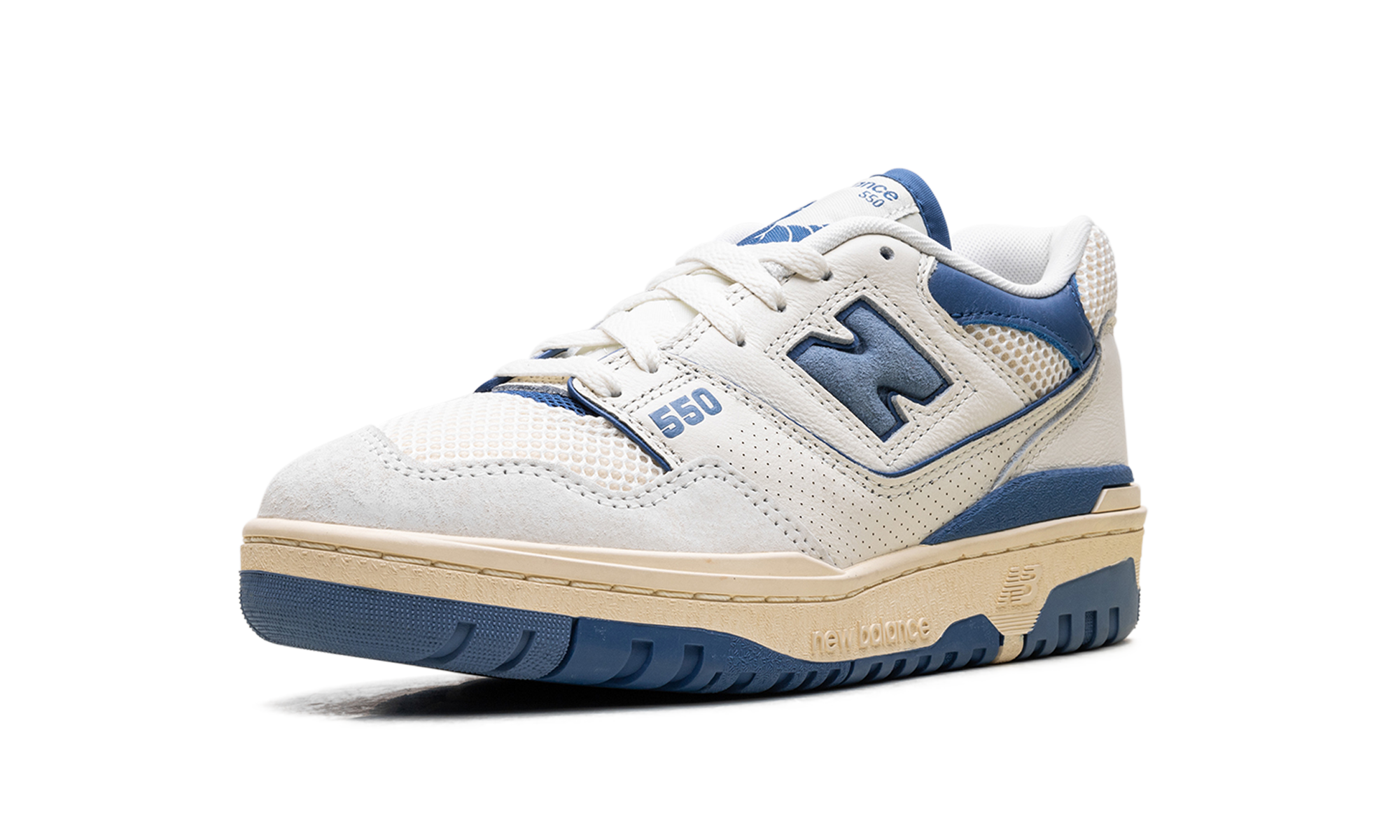 new balance 550 sea salt pack blue agate+BB550CPD+left diagnol single view