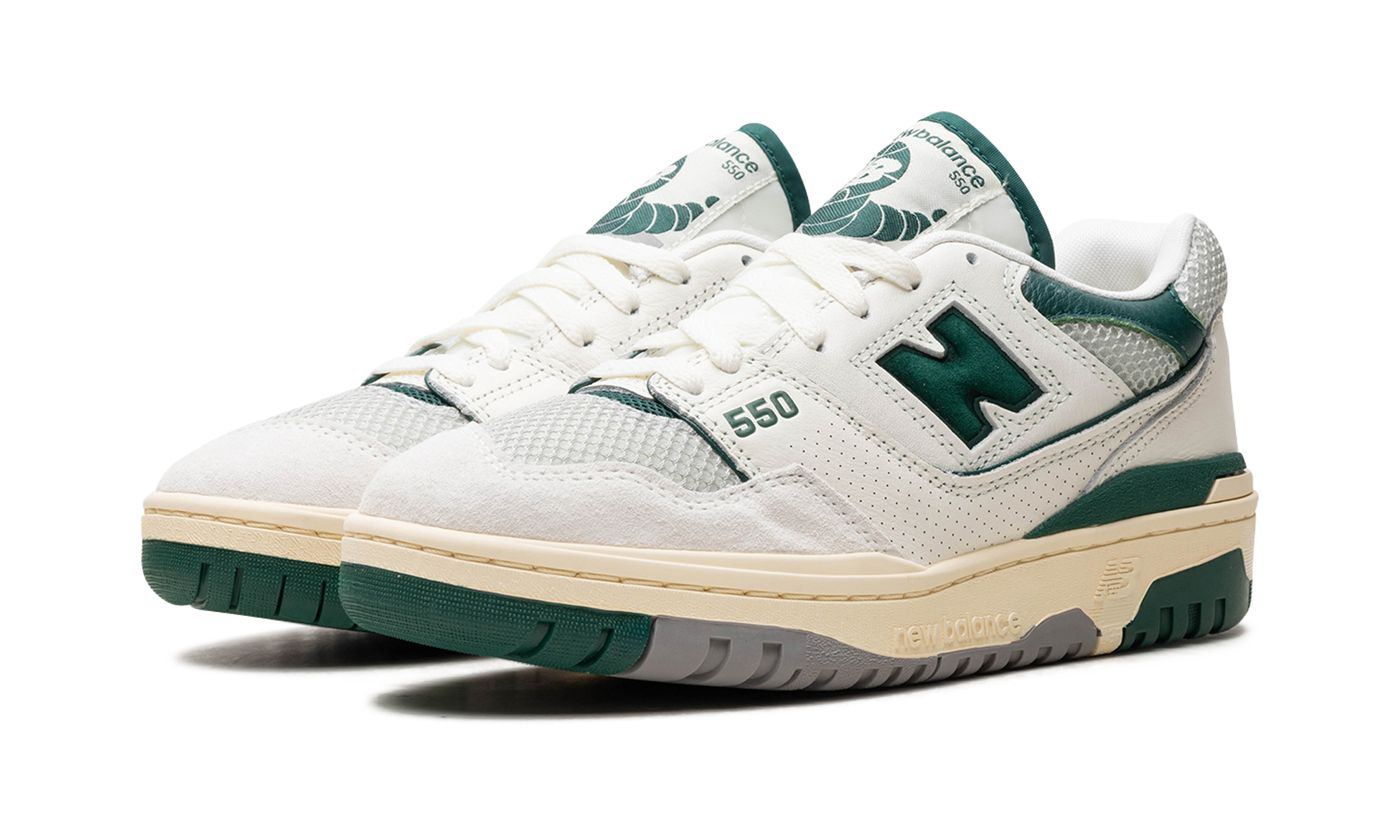 new balance 550 sea salt pack marsh green+BB550CPE+diagnol left view