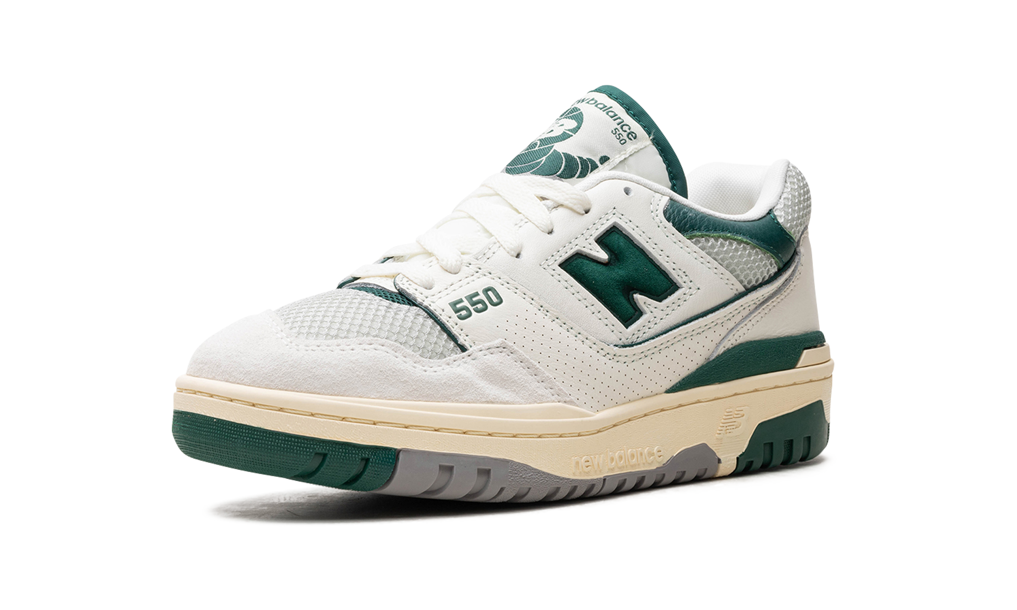 new balance 550 sea salt pack marsh green+BB550CPE+left diagnol single view