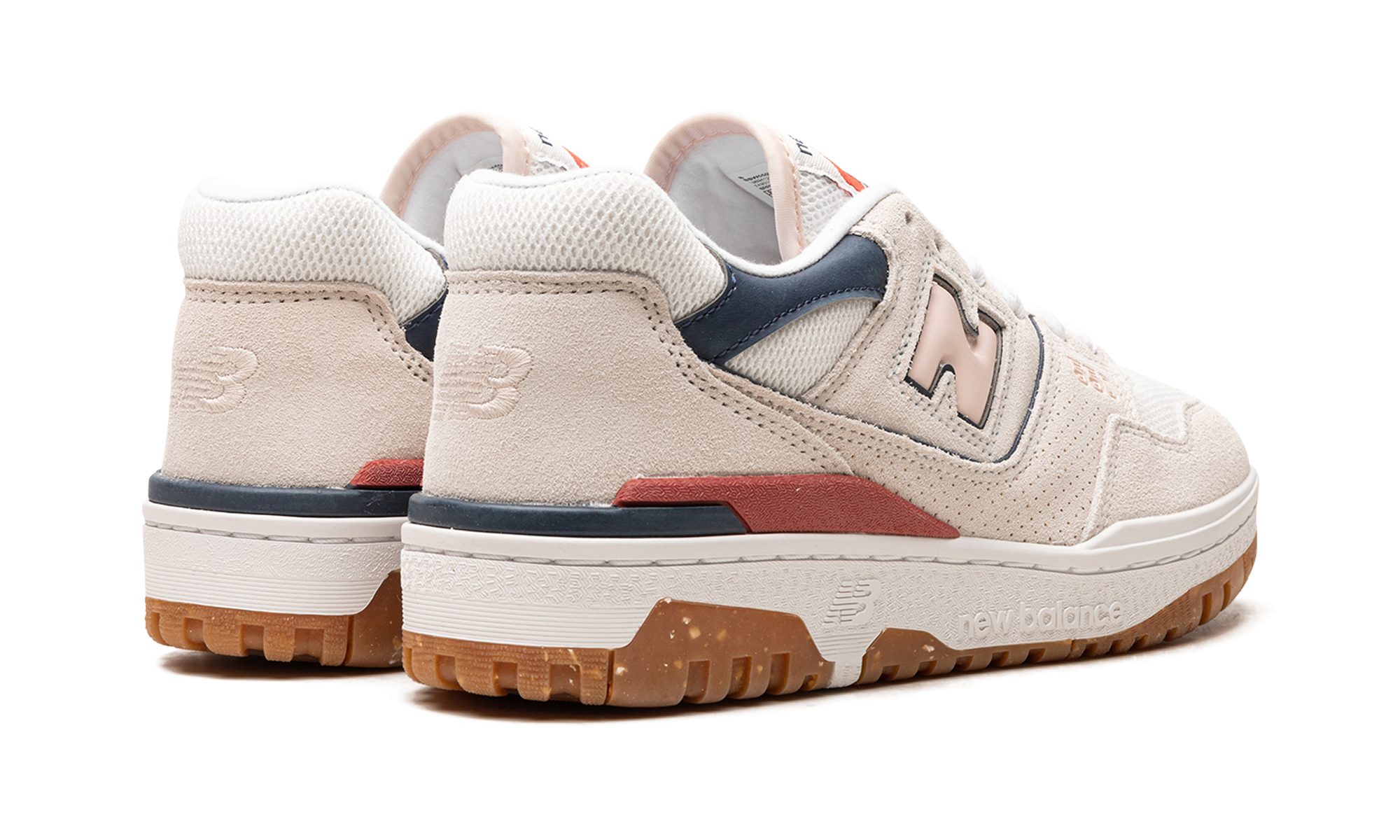 new balance 550 sea salt quartz pink astro dust women s+BBW550NP+diagnol right behind view