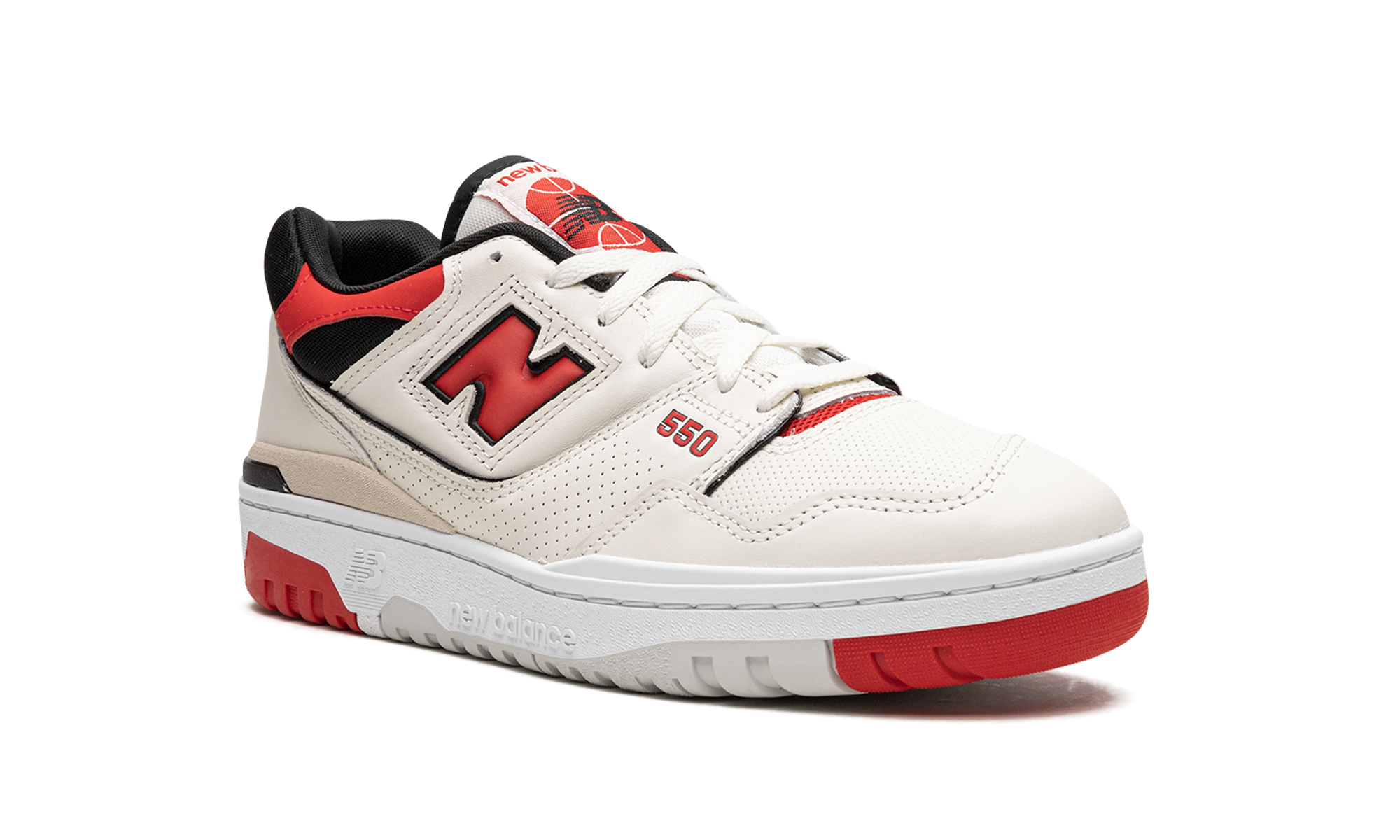 new balance 550 sea salt true red+BB550VTB+diagnol right view
