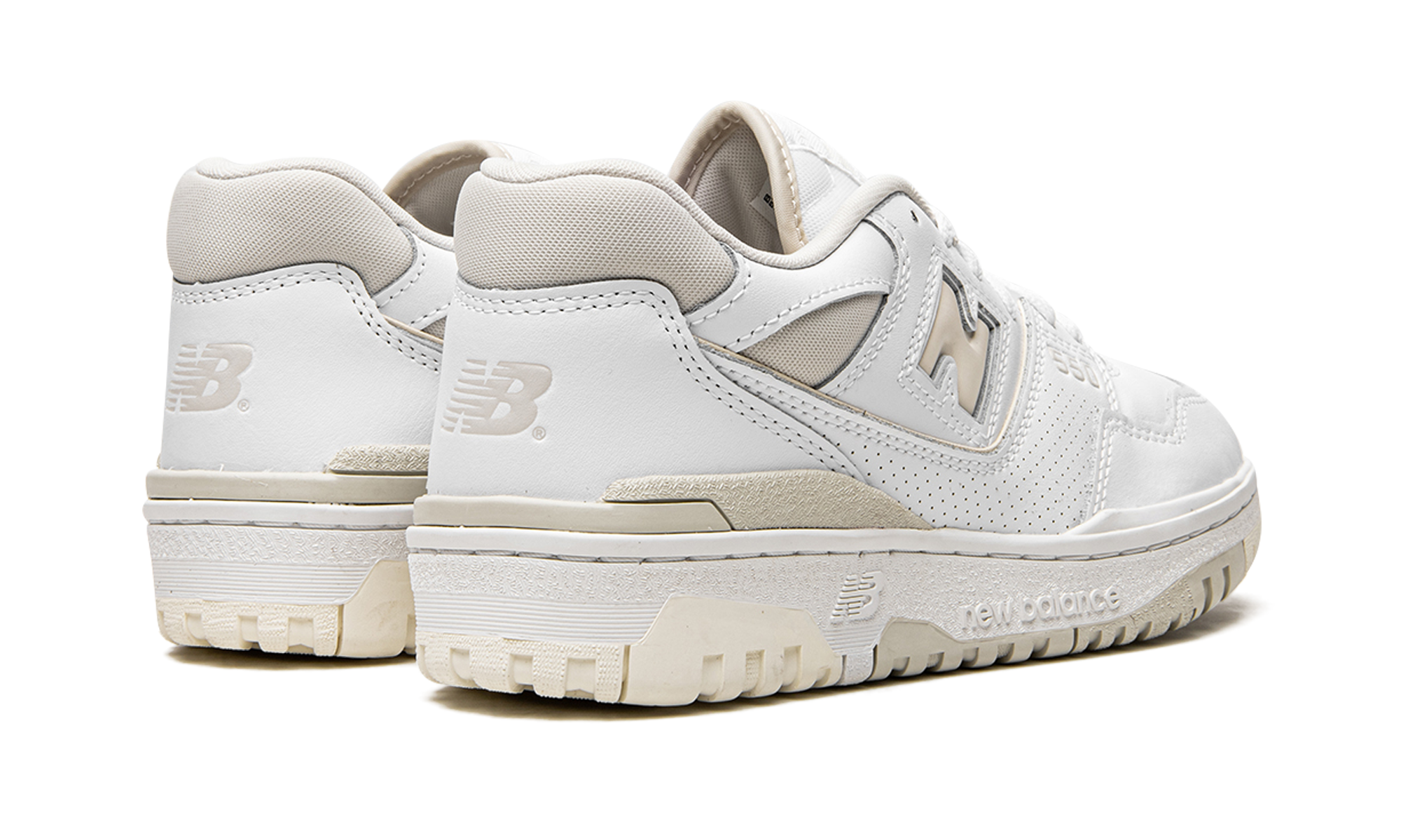 new balance 550 silver birch women s+BBW550WS+diagnol right behind view