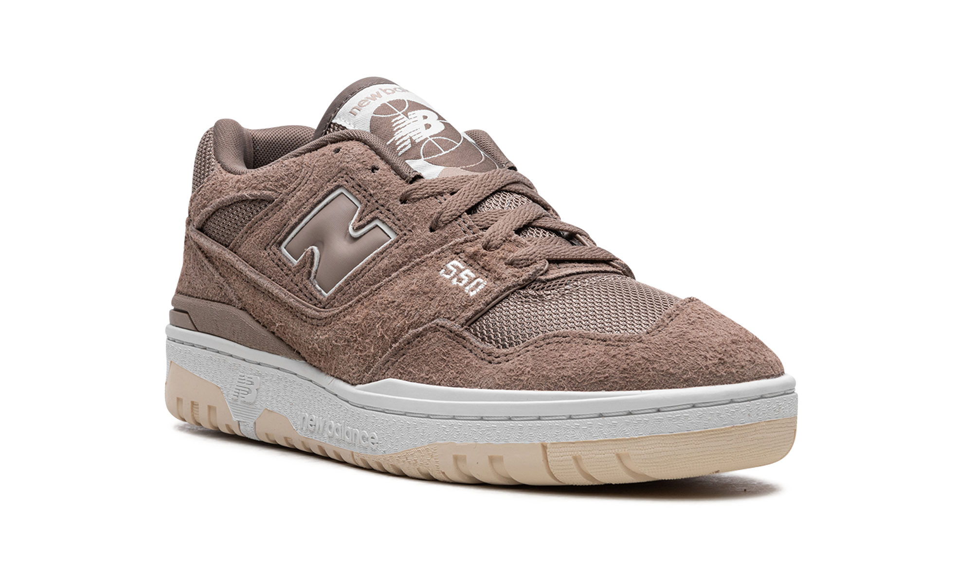 new balance 550 suede mushroom+BB550PHA+diagnol right view
