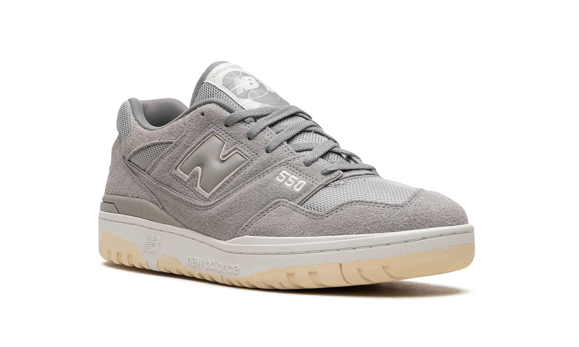 new balance 550 suede slate grey+BB550PHD+diagnol right view