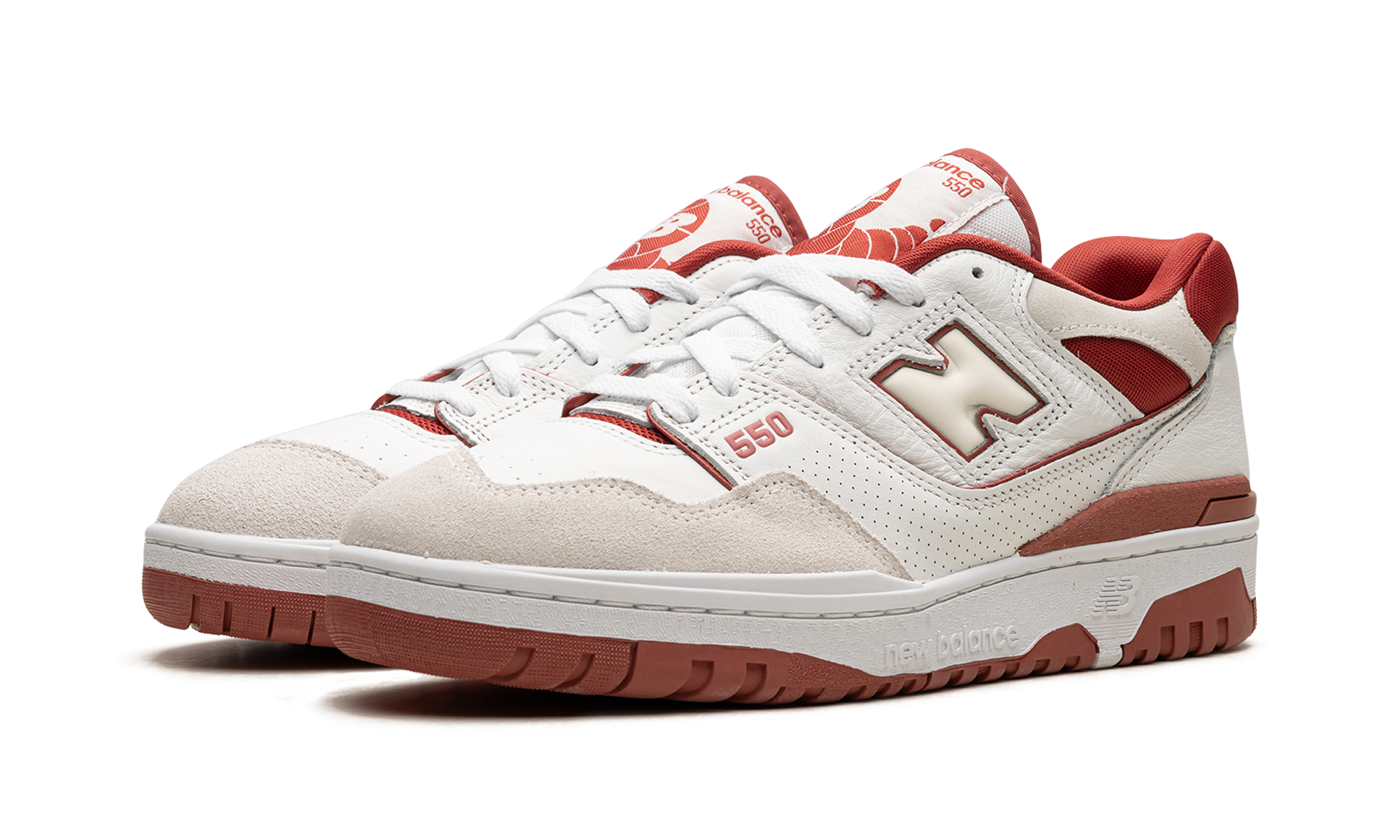 new balance 550 terracotta+BB550STF+diagnol left view