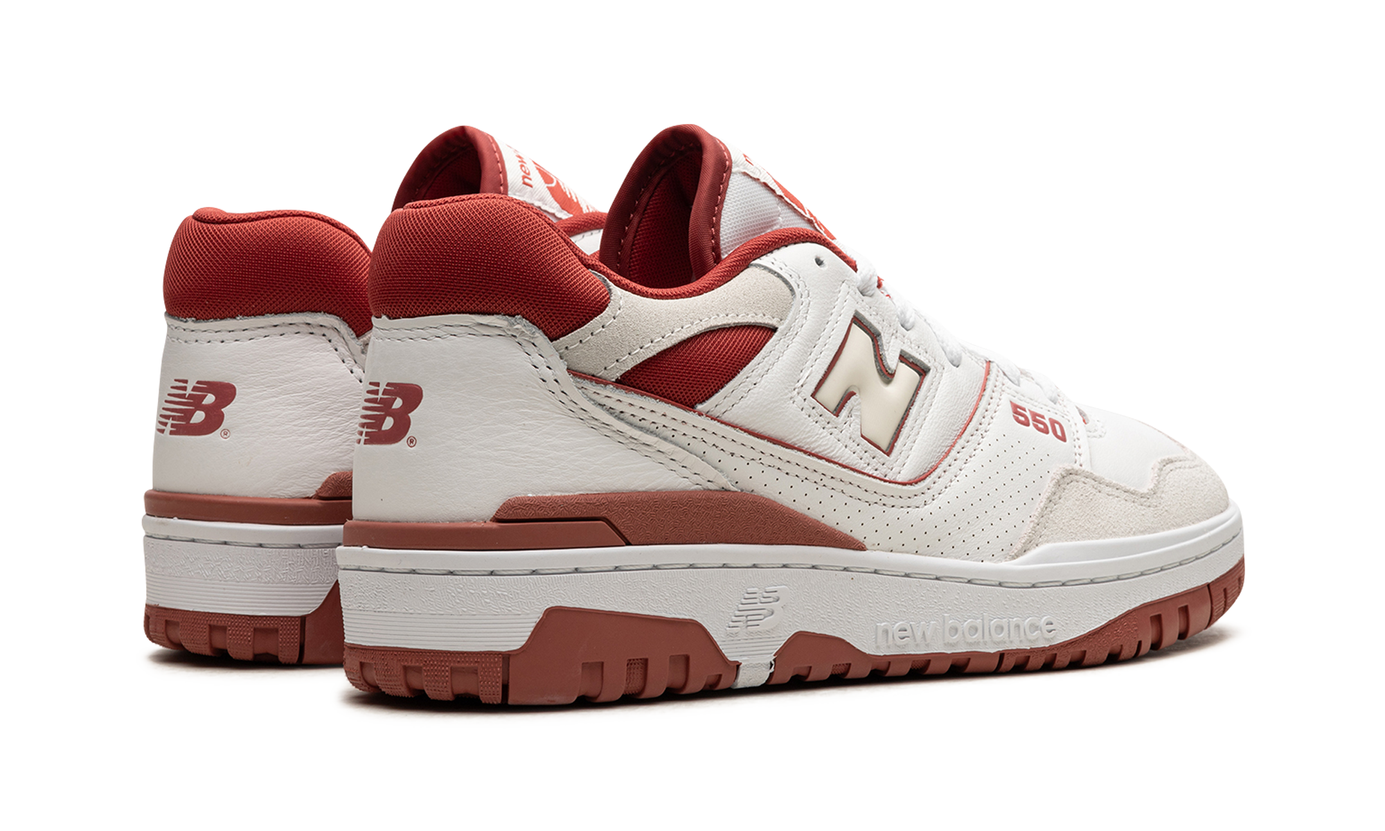 new balance 550 terracotta+BB550STF+diagnol right behind view