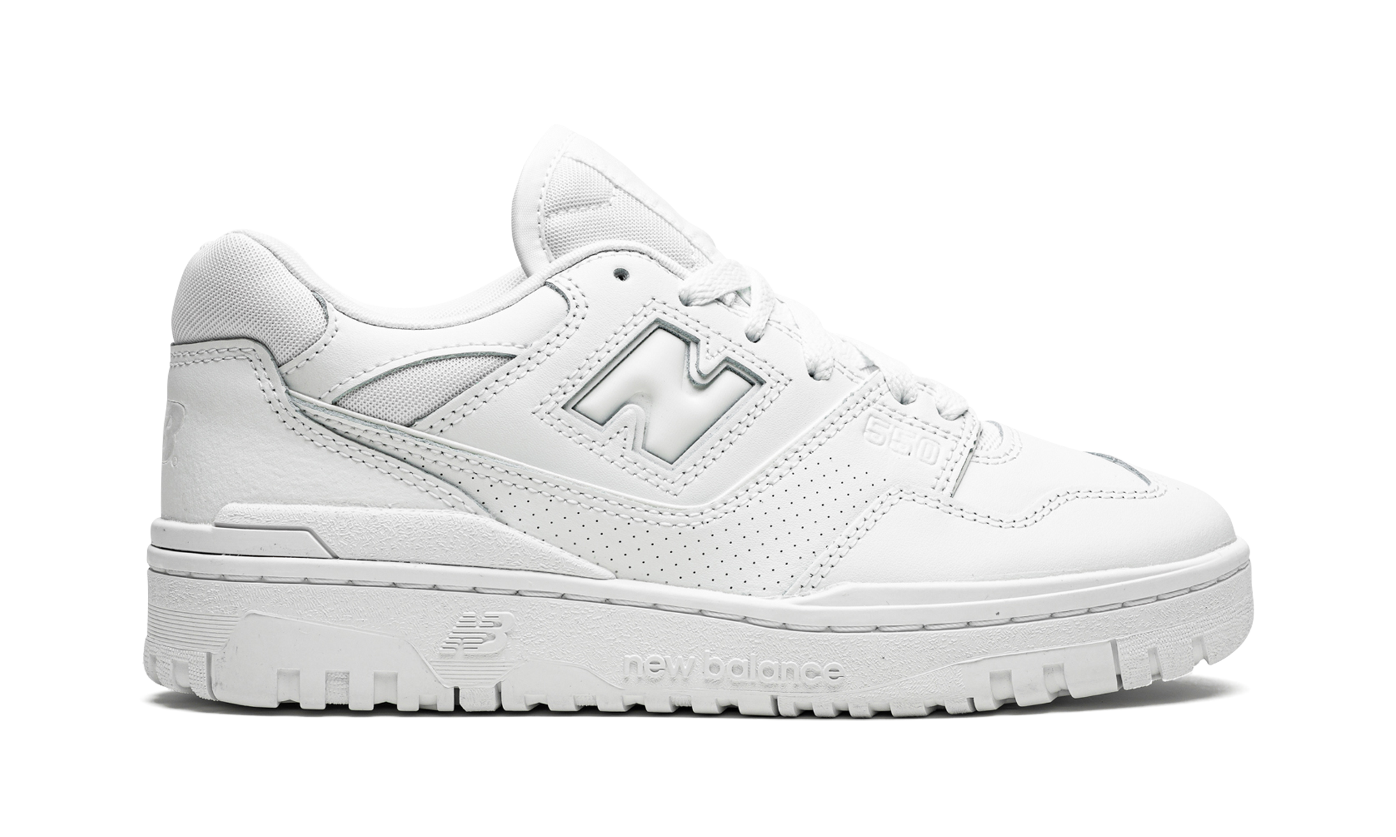 new balance 550 triple white+BB550WWW+right view