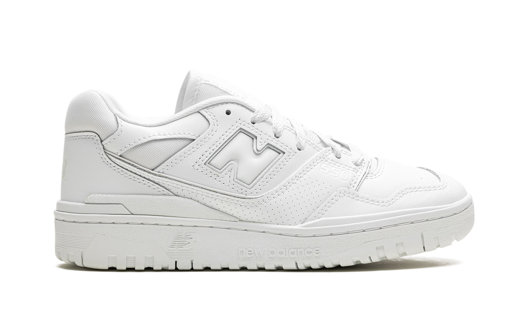new balance 550 triple white women s+BBW550WW+right view