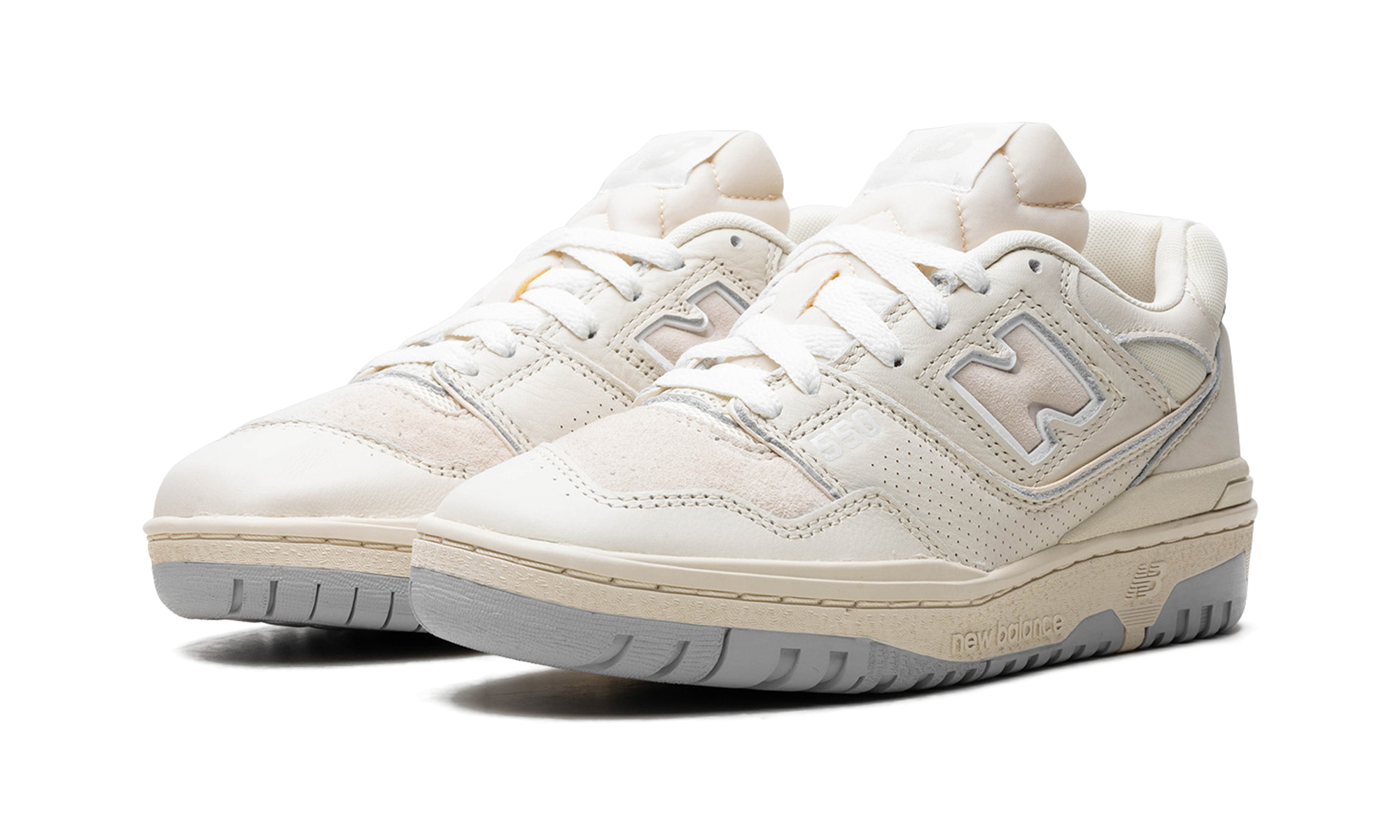 new balance 550 turtledove white+BB550PWD+diagnol left view