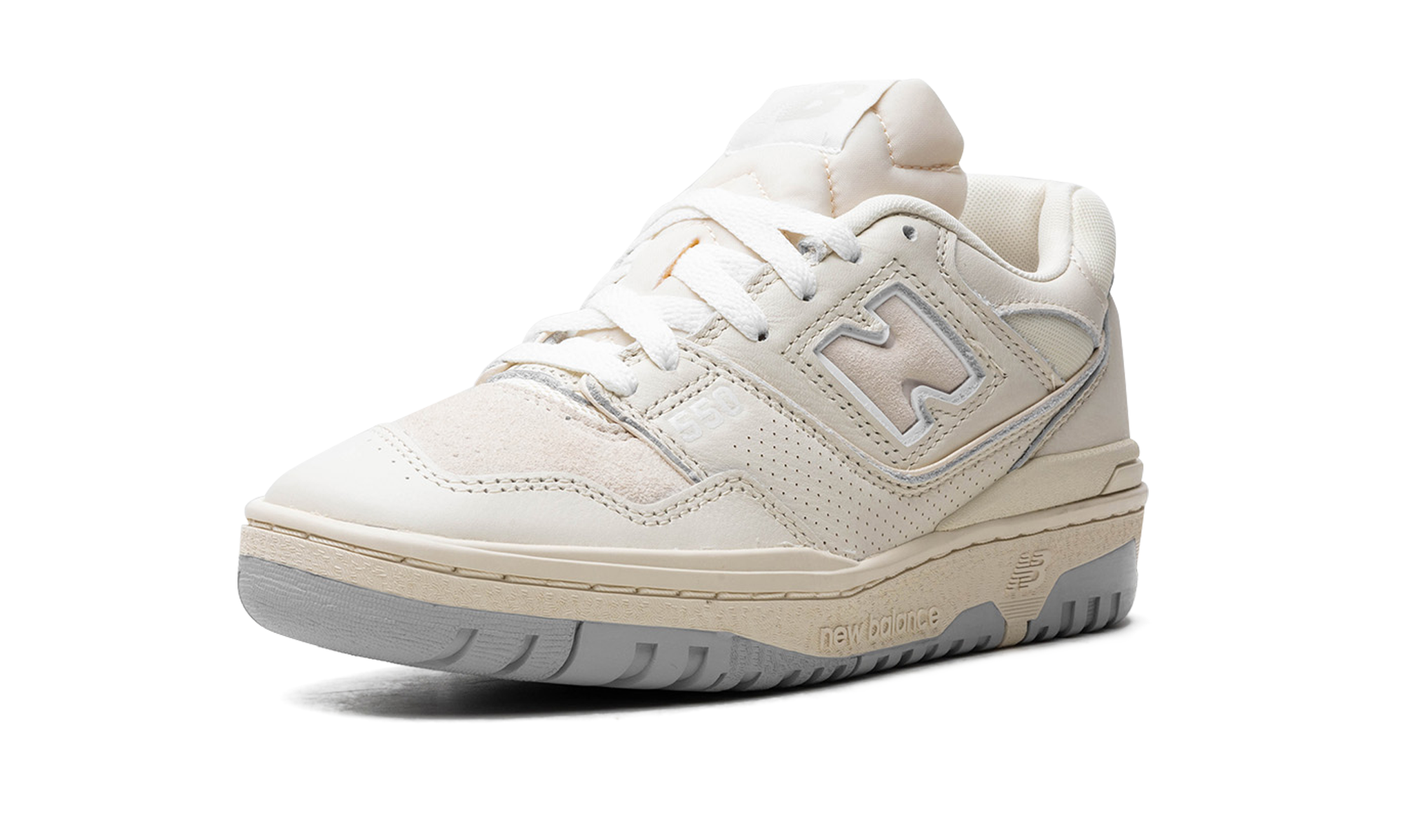 new balance 550 turtledove white+BB550PWD+left diagnol single view