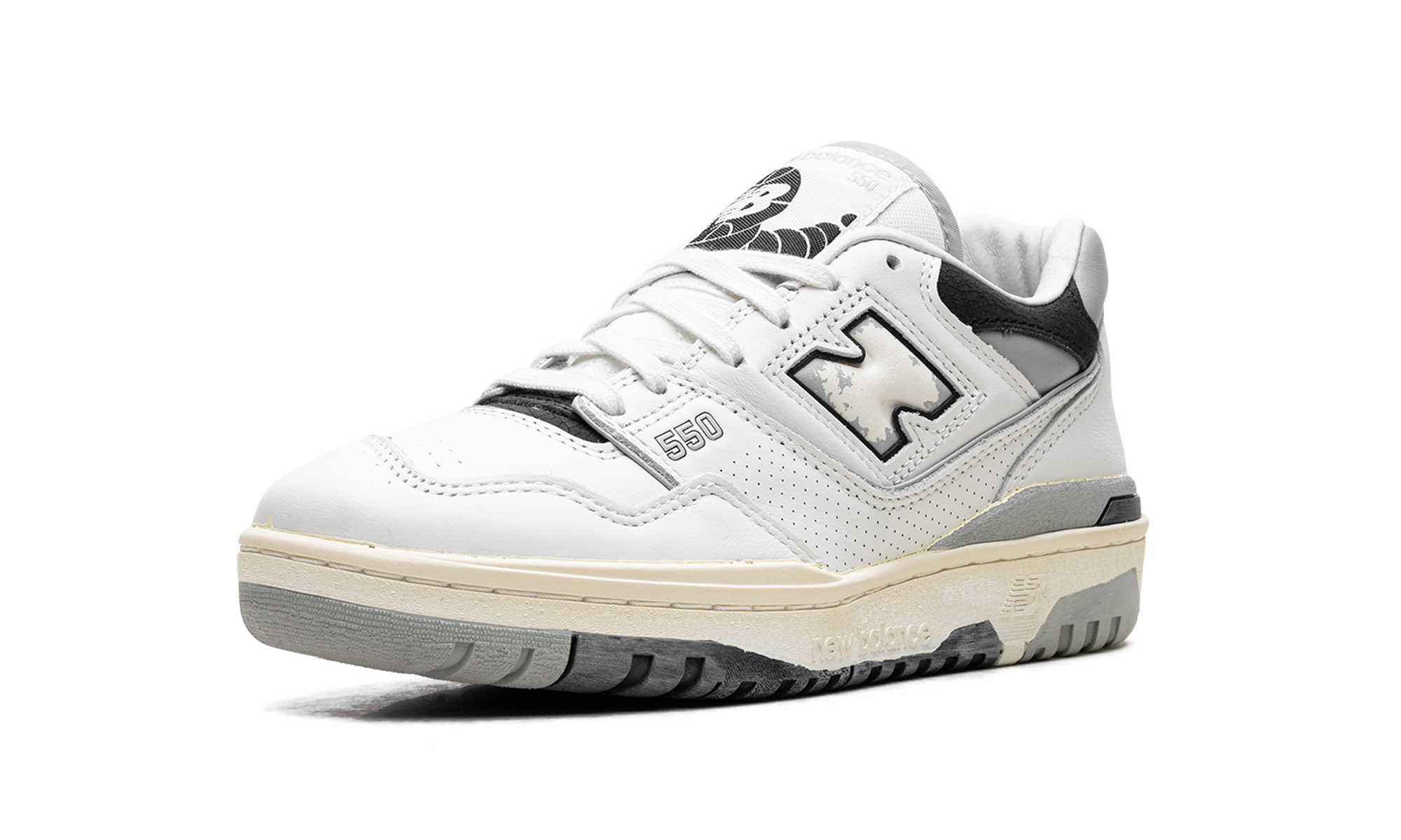 new balance 550 vintage pack concrete+BB550VGB+left diagnol single view