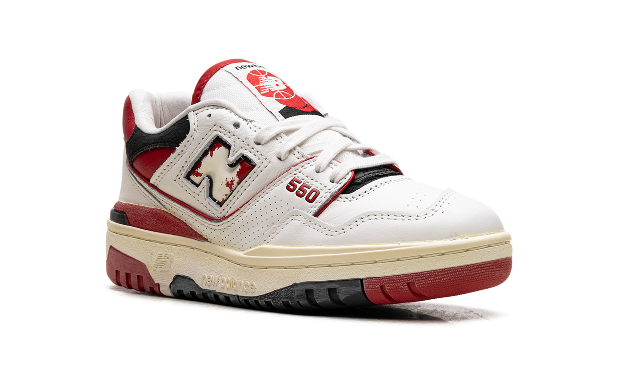 new balance 550 vintage pack team red+BB550VGA+diagnol right view