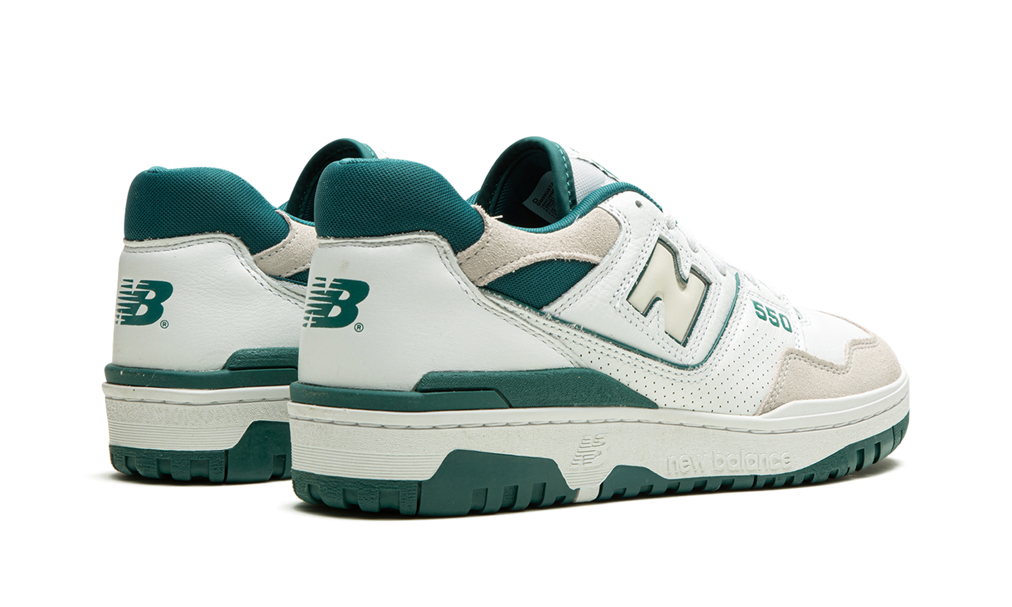 new balance 550 vintage teal+BB550STA+diagnol right behind view