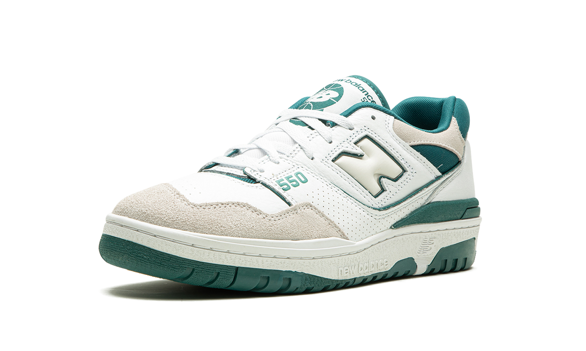 new balance 550 vintage teal+BB550STA+left diagnol single view
