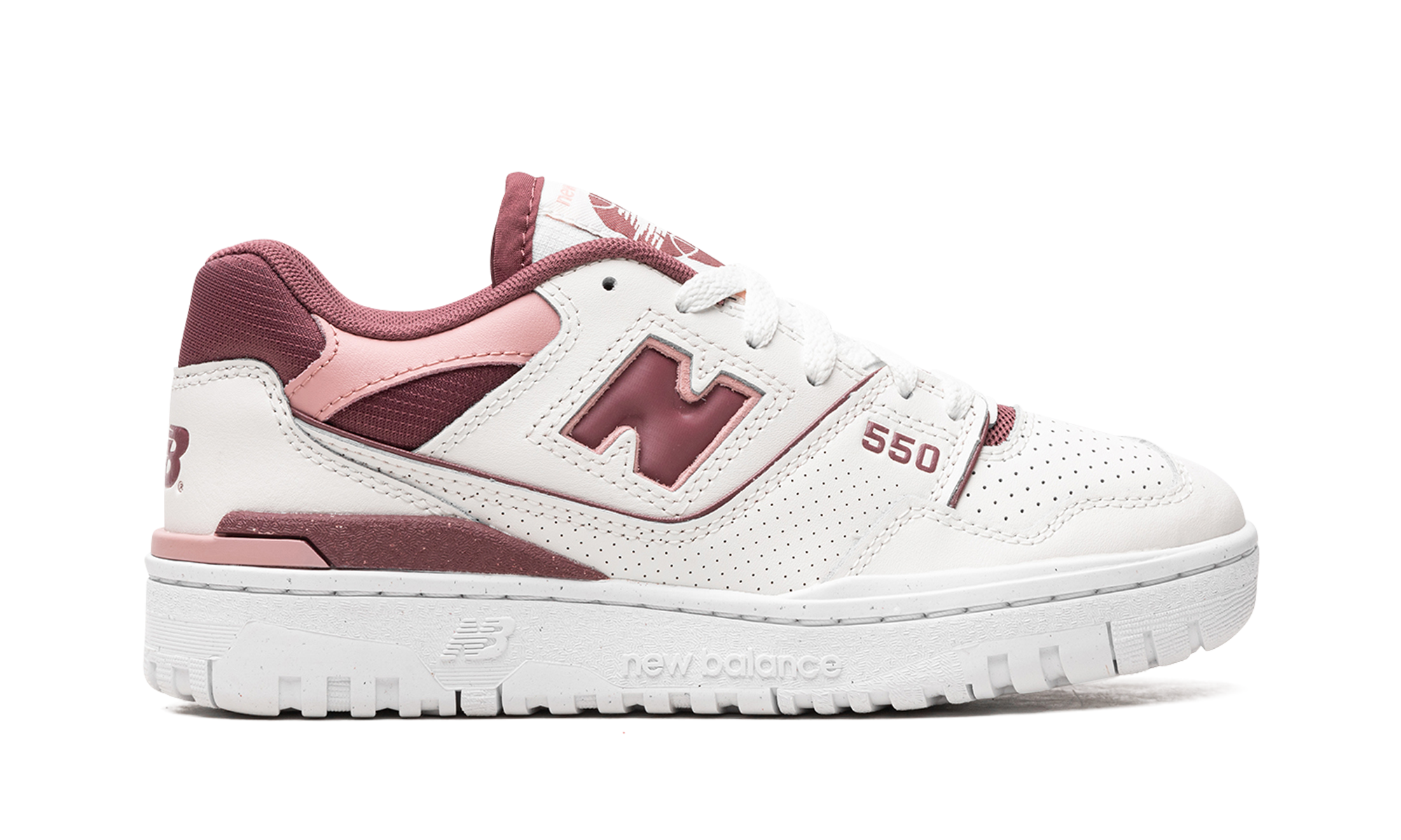 new balance 550 washed burgundy women s+BBW550DP+right view
