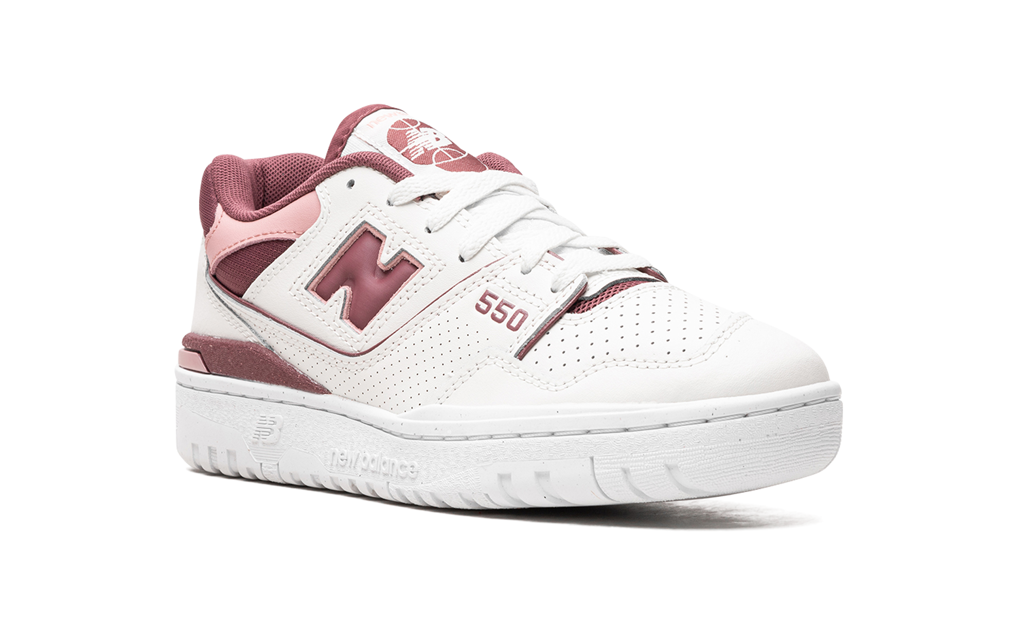 new balance 550 washed burgundy women s+BBW550DP+diagnol right view