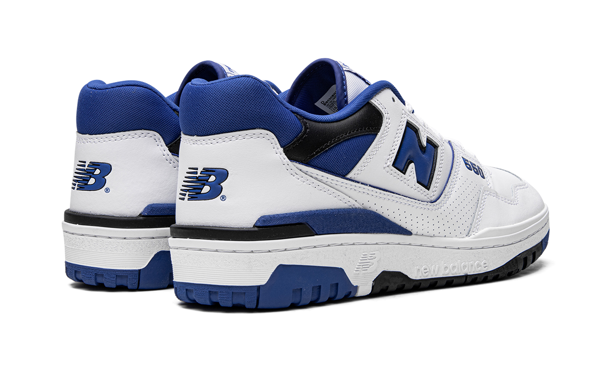 new balance 550 white blue+BB550SN1+diagnol right behind view