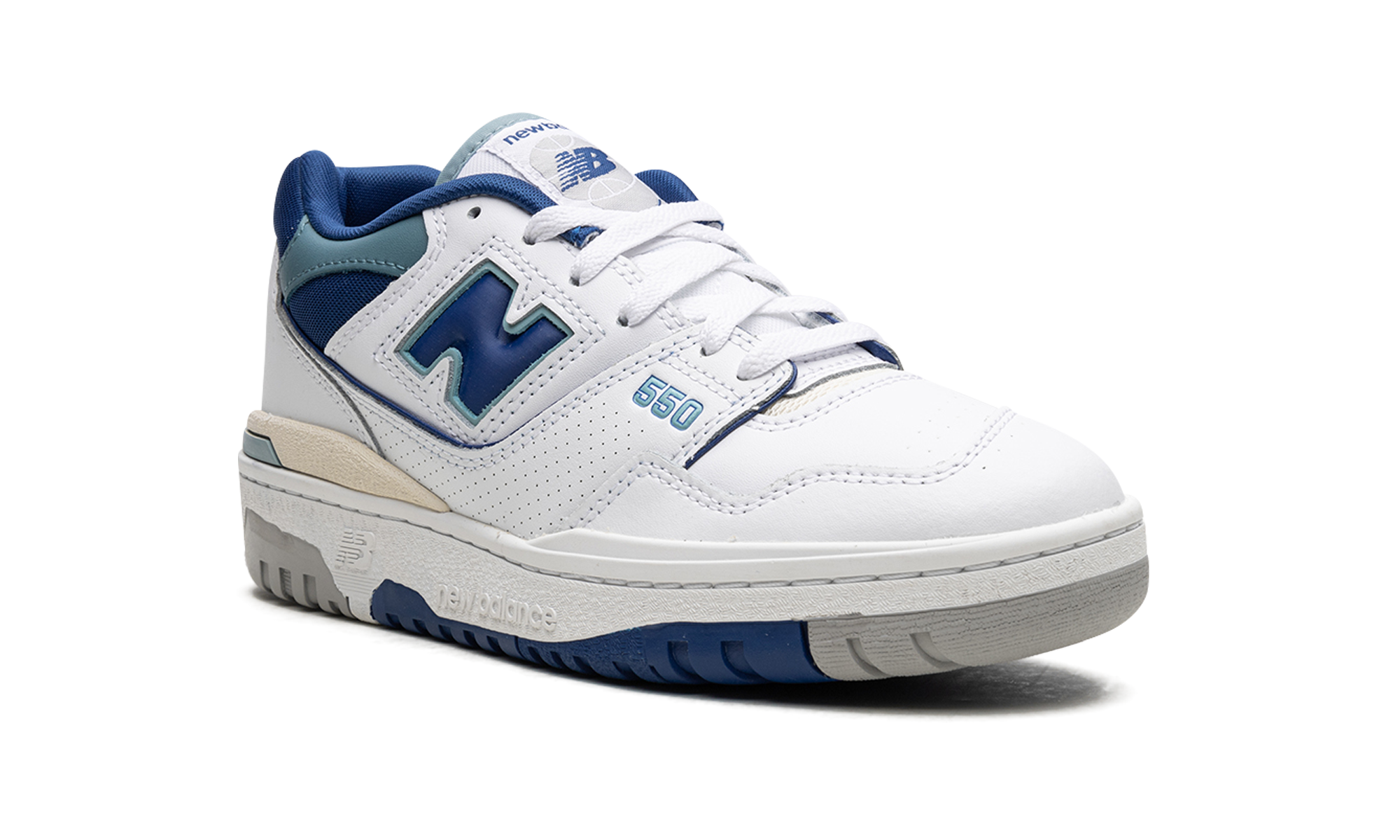 new balance 550 white blue groove+BB550NCC+diagnol right view 3