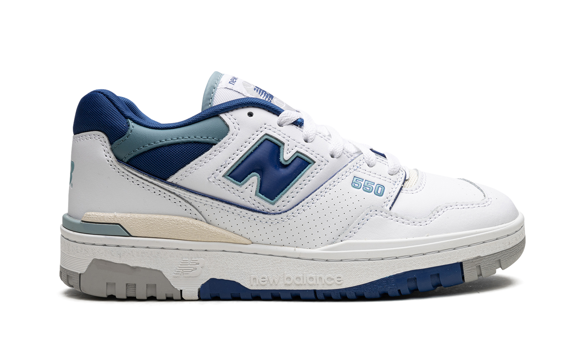 new balance 550 white blue groove+BB550NCC+diagnol right view 1