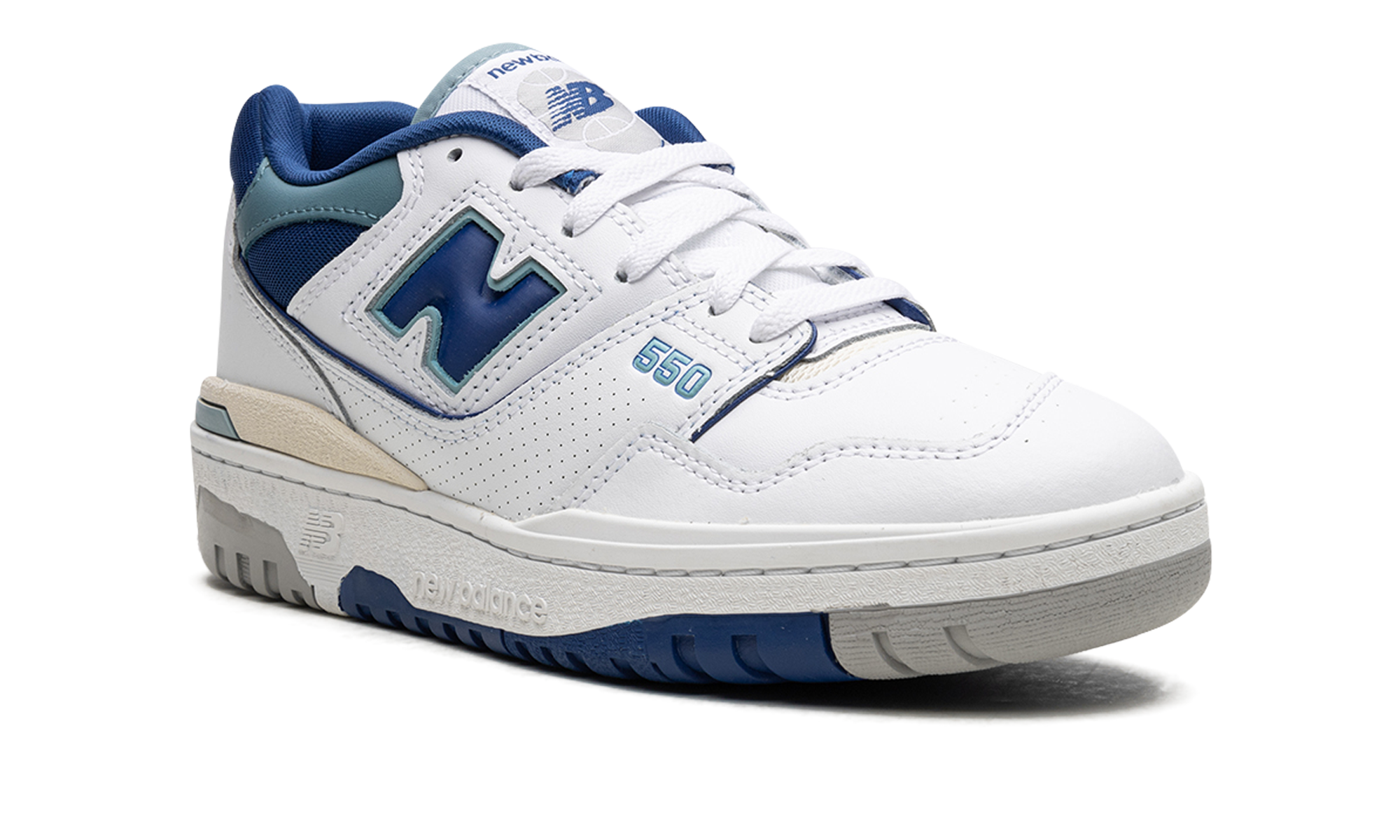 new balance 550 white blue groove+BB550NCC+diagnol right view 2
