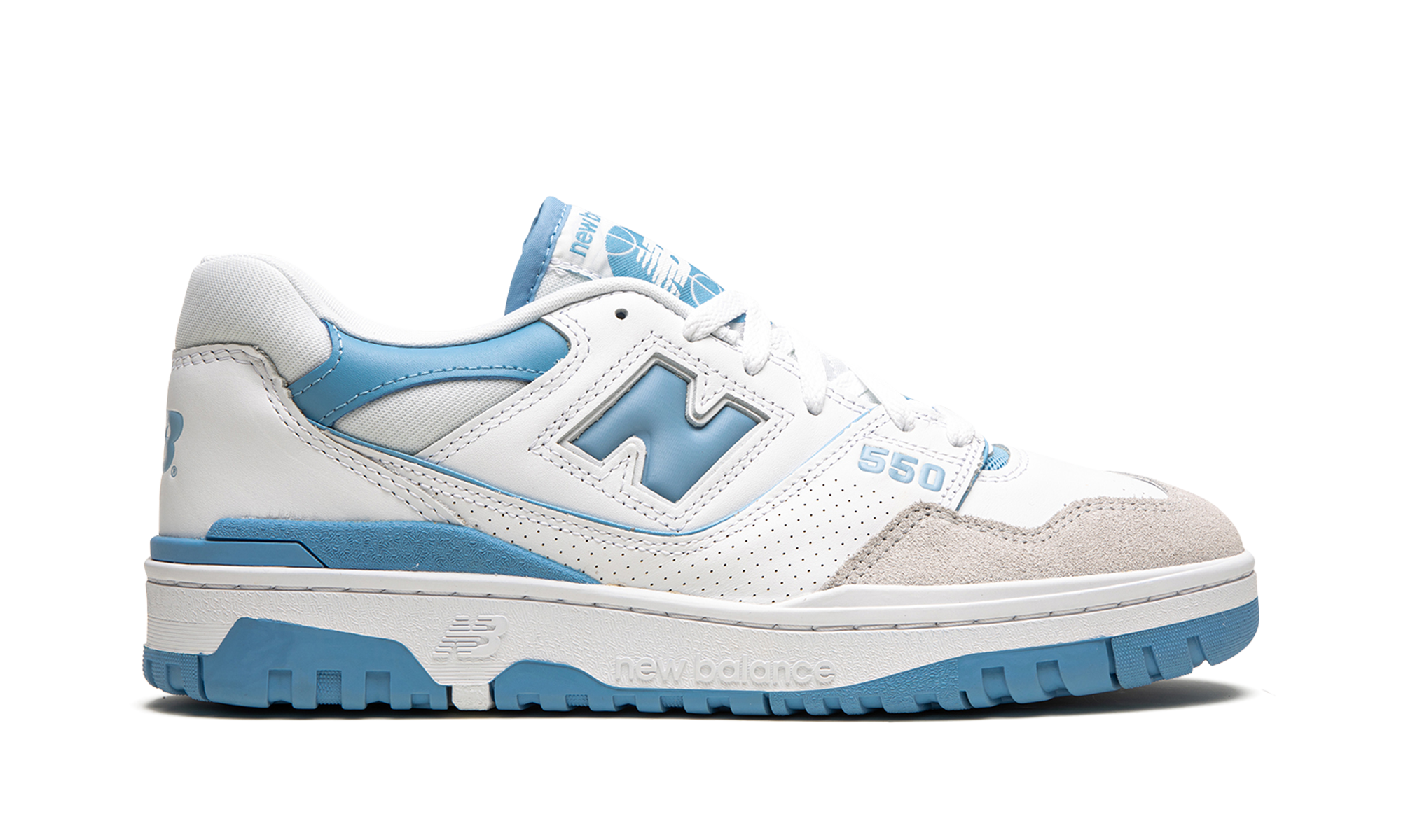 new balance 550 white blue haze rain cloud+BB550LSB+right view