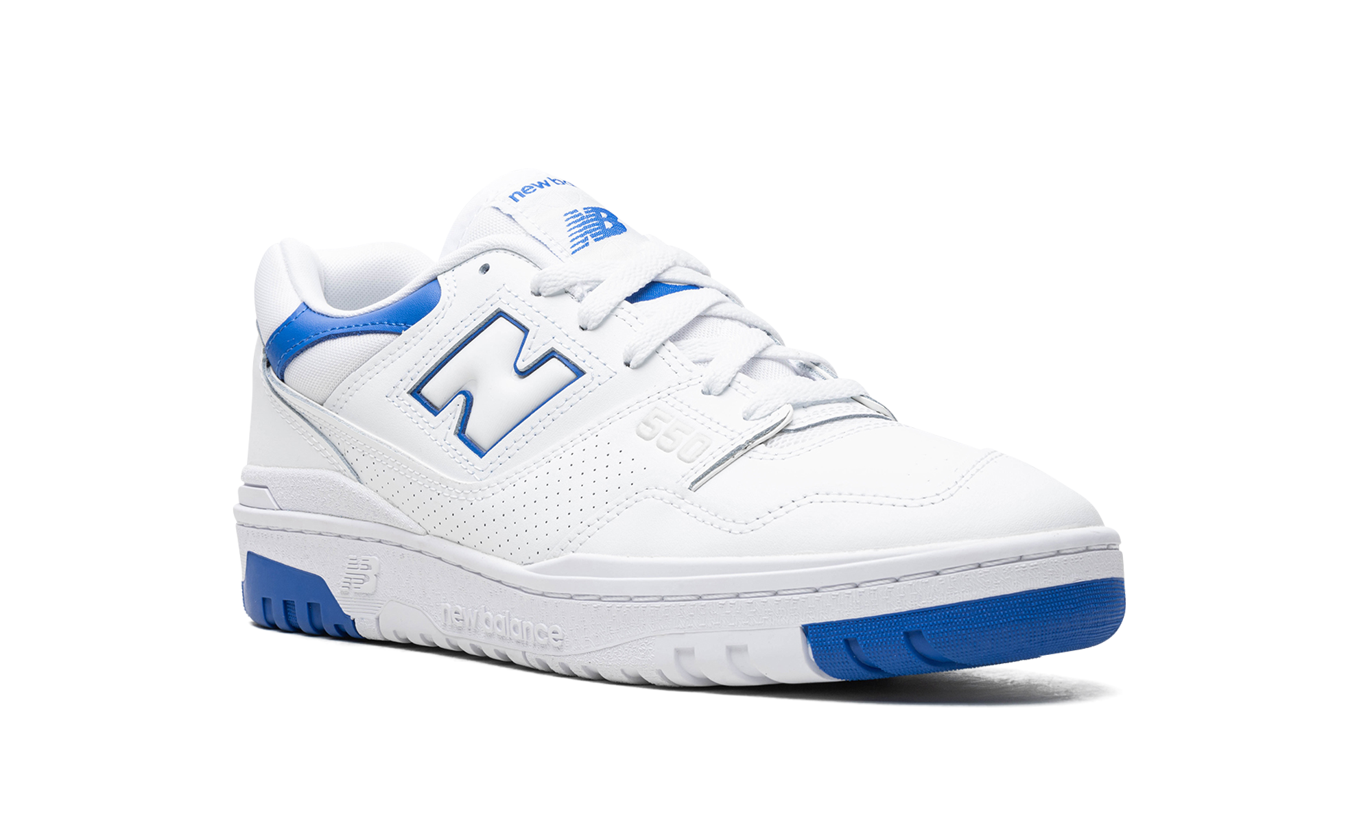 new balance 550 white cobalt blue+BB550SWC+diagnol right view