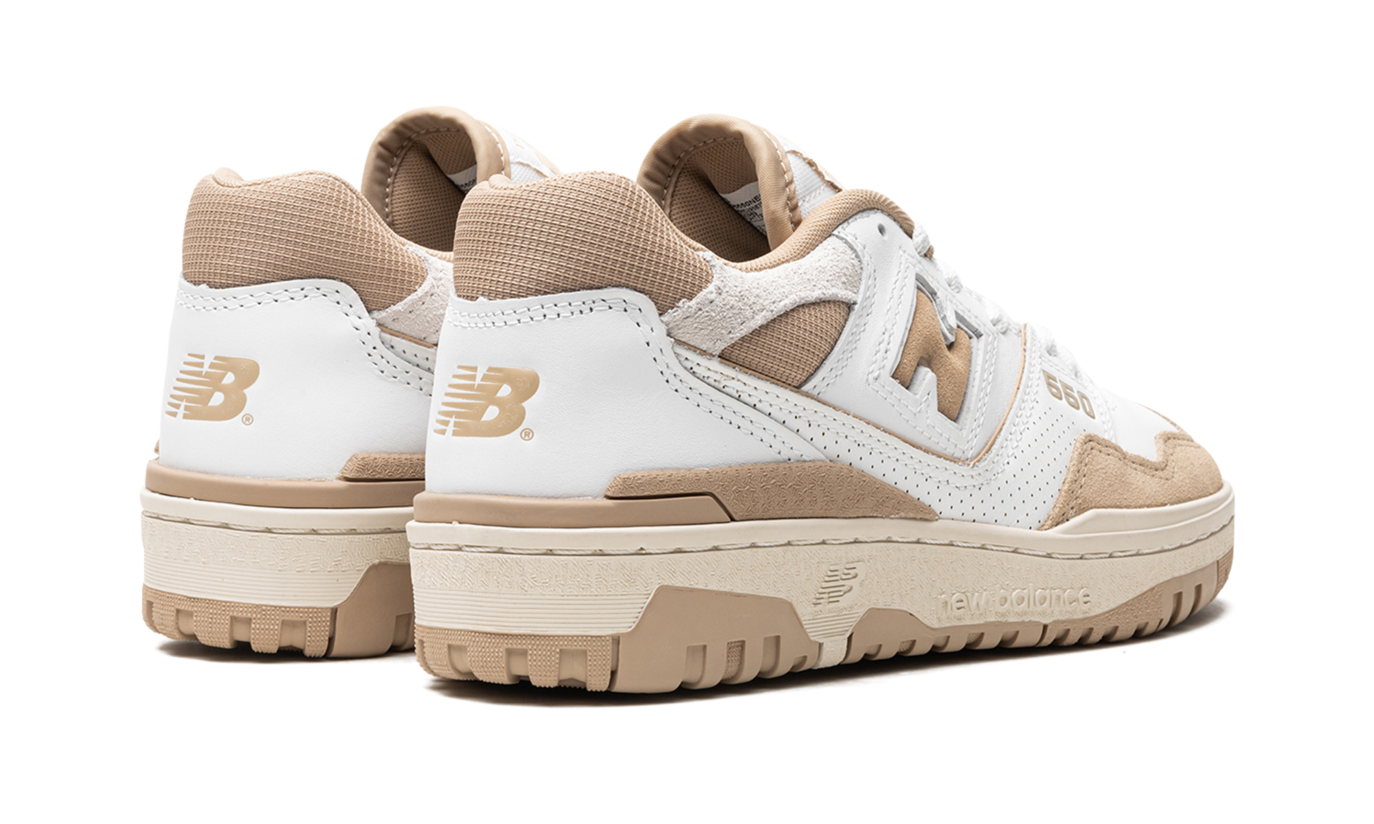 new balance 550 white incense driftwood+BB550NEC+diagnol right behind view