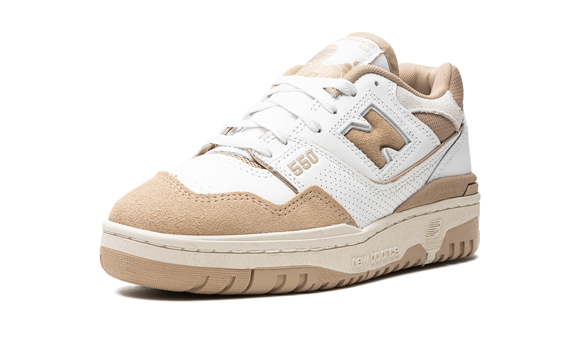 new balance 550 white incense driftwood+BB550NEC+left diagnol single view