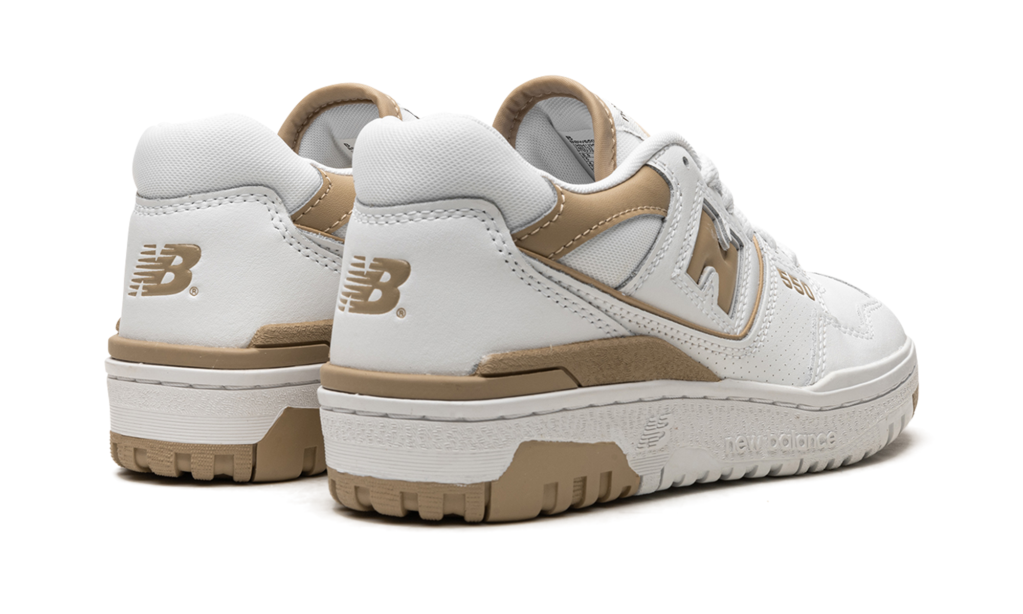 new balance 550 white incense women s+BBW550BT+diagnol right behind view