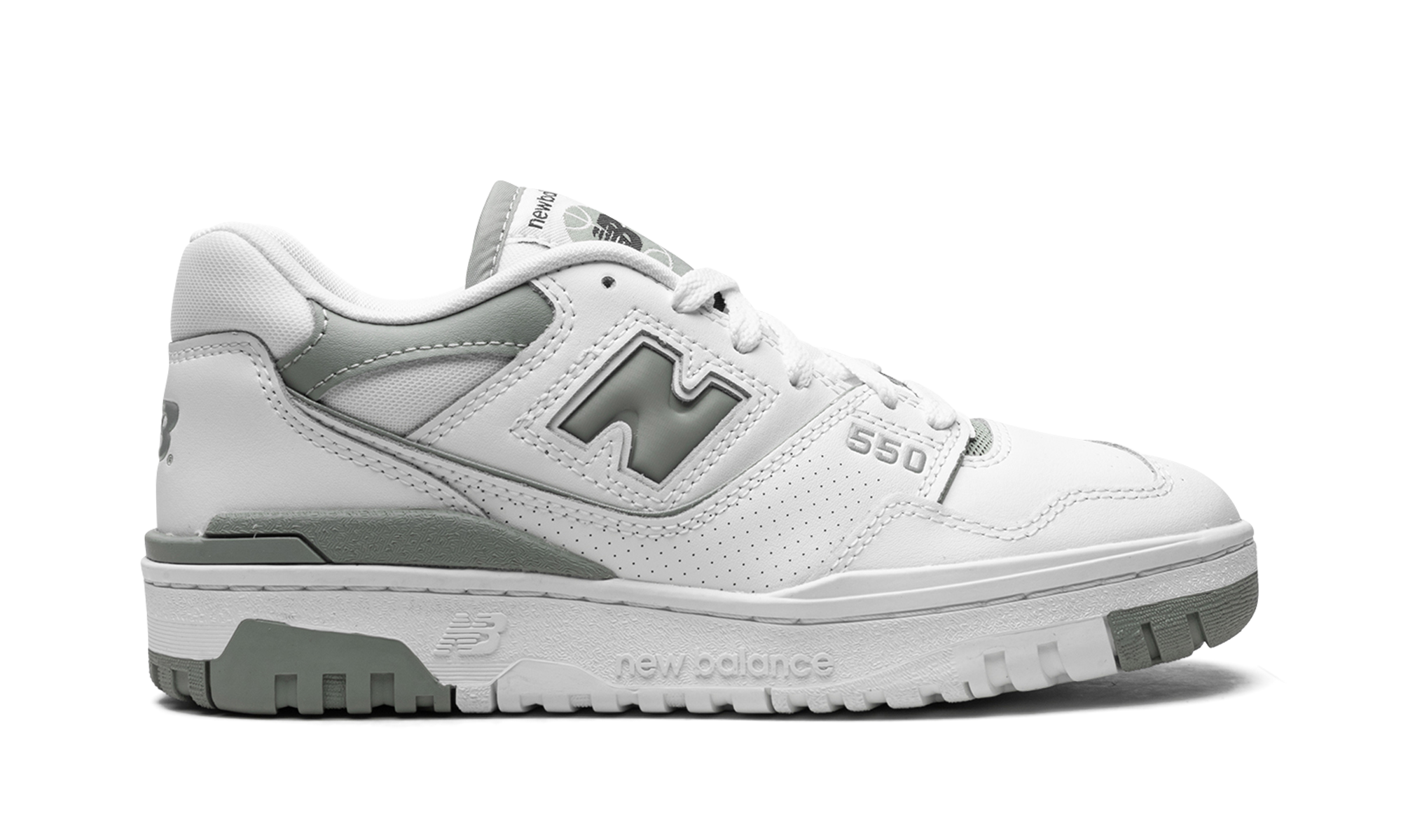 new balance 550 white juniper women s+BBW550BG+right view