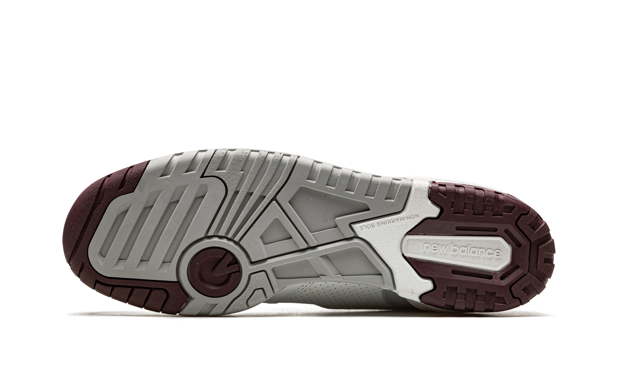 new balance 550 white natural indigo burgundy+BB550PWB+bottom view