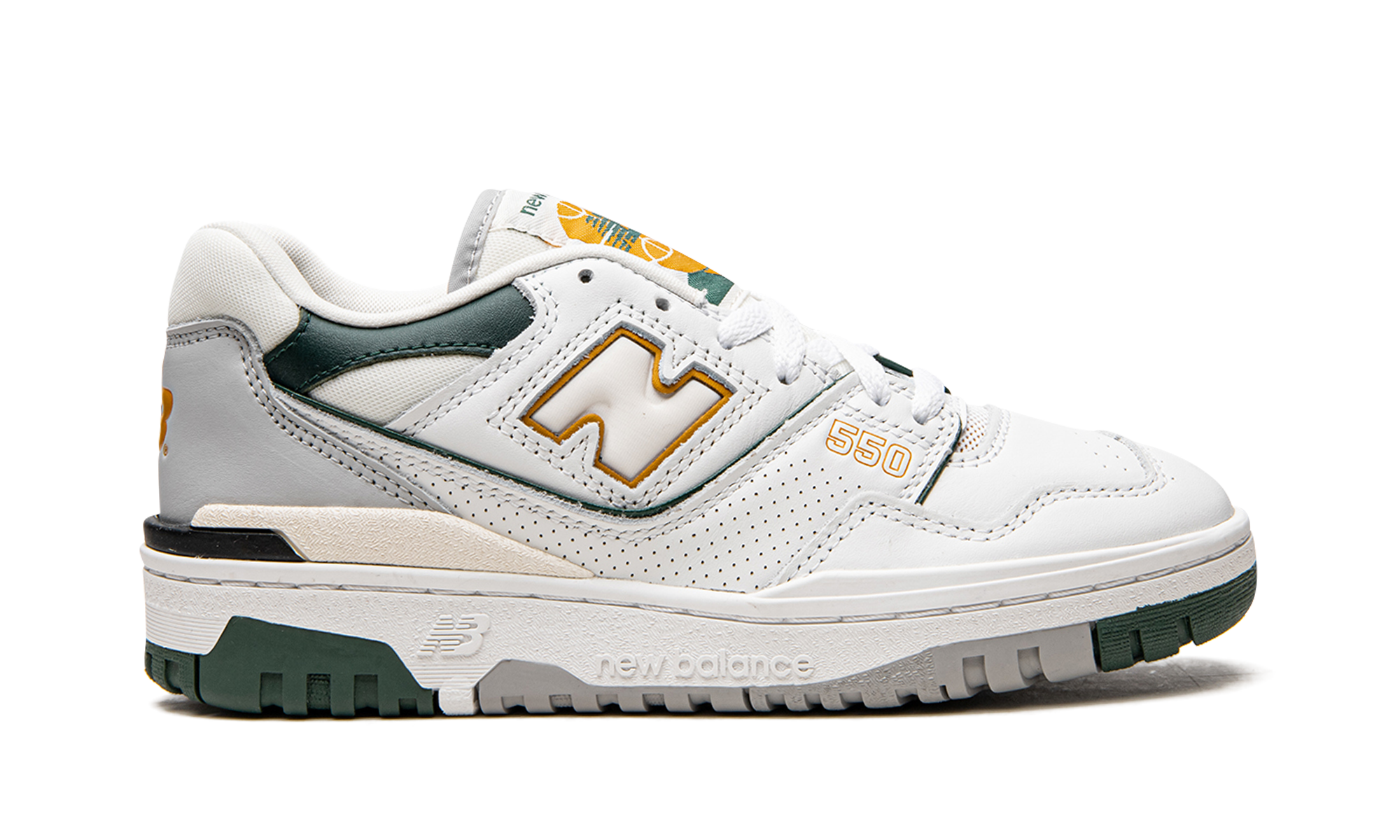 new balance 550 white nightwatch green+BB550PWC+right view