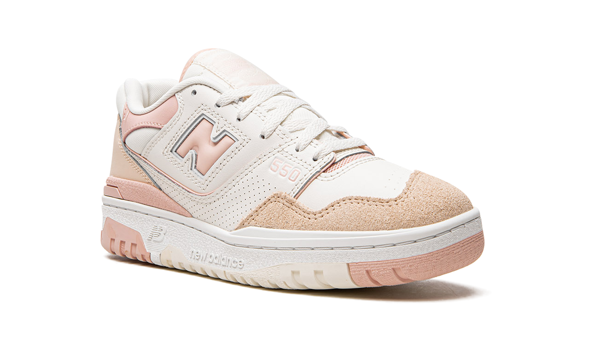 new balance 550 white pink women s+BBW550WP+diagnol right view