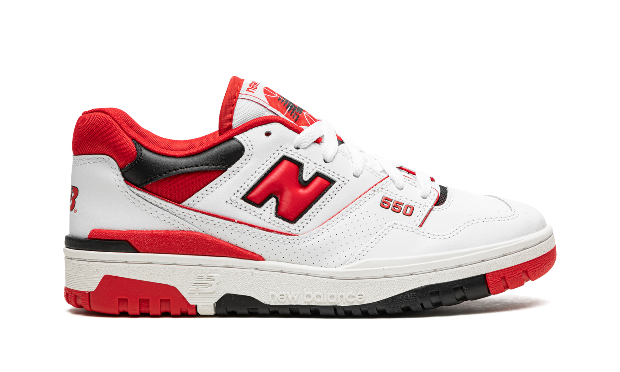new balance 550 white red+BB550SE1+right view