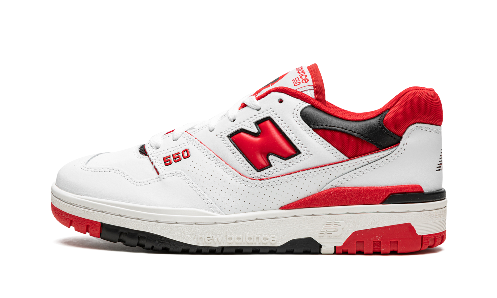 new balance 550 white red+BB550SE1+diagnol right view 1