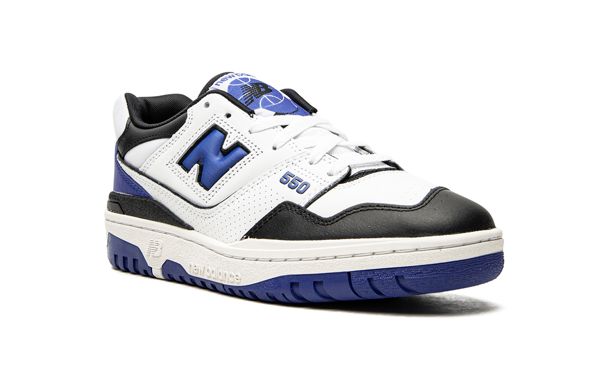 new balance 550 white royal black+BB550HN1+diagnol right view