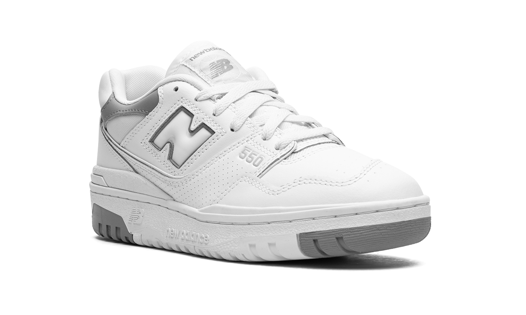 new balance 550 white shadow grey+BB550SWA+diagnol right view