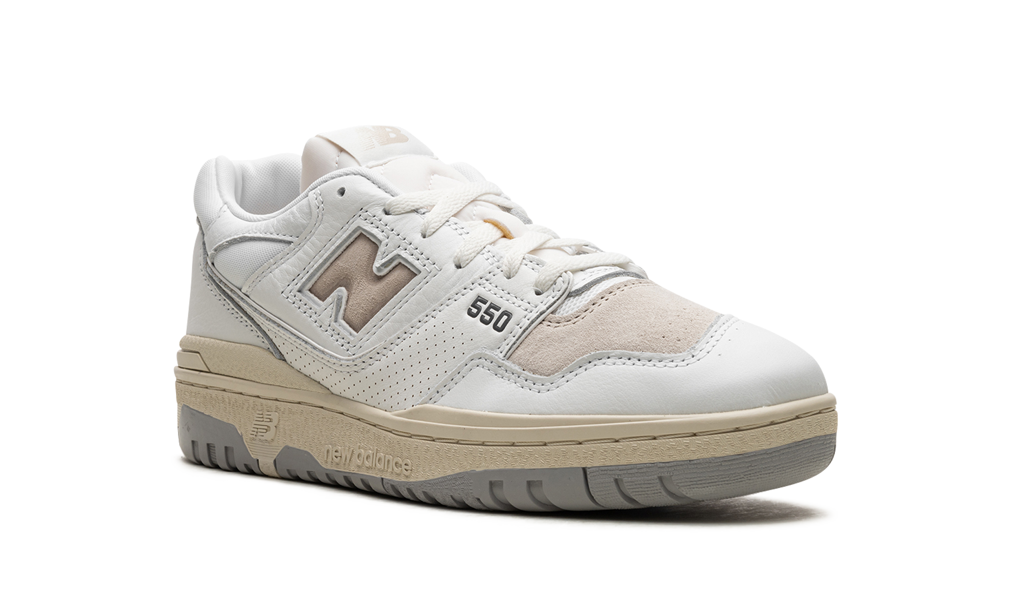 new balance 550 white timberwolf+BB550PWG+diagnol right view
