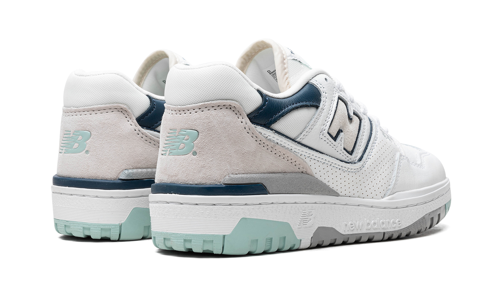 new balance 550 white winter fog navy+BB550WCA+diagnol right behind view