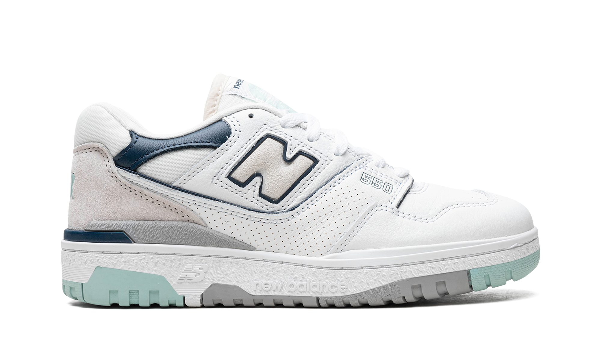 new balance 550 white winter fog navy+BB550WCA+right view