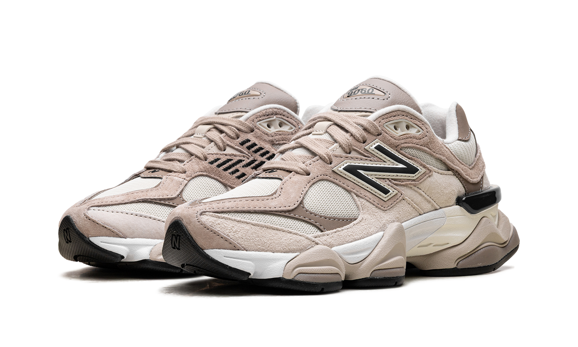 new balance 9060 beige cream+U9060ZBB+diagnol left view