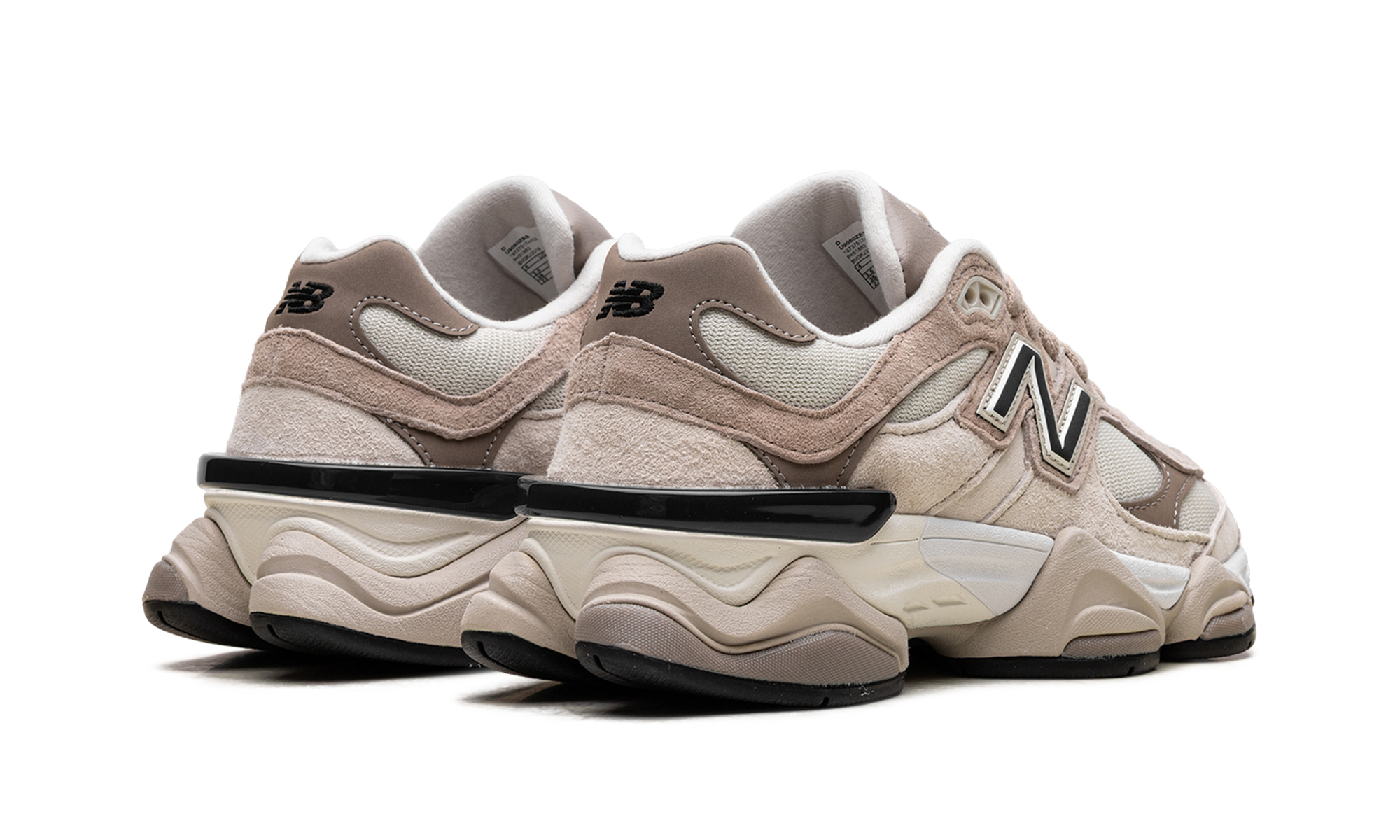 new balance 9060 beige cream+U9060ZBB+diagnol right behind view