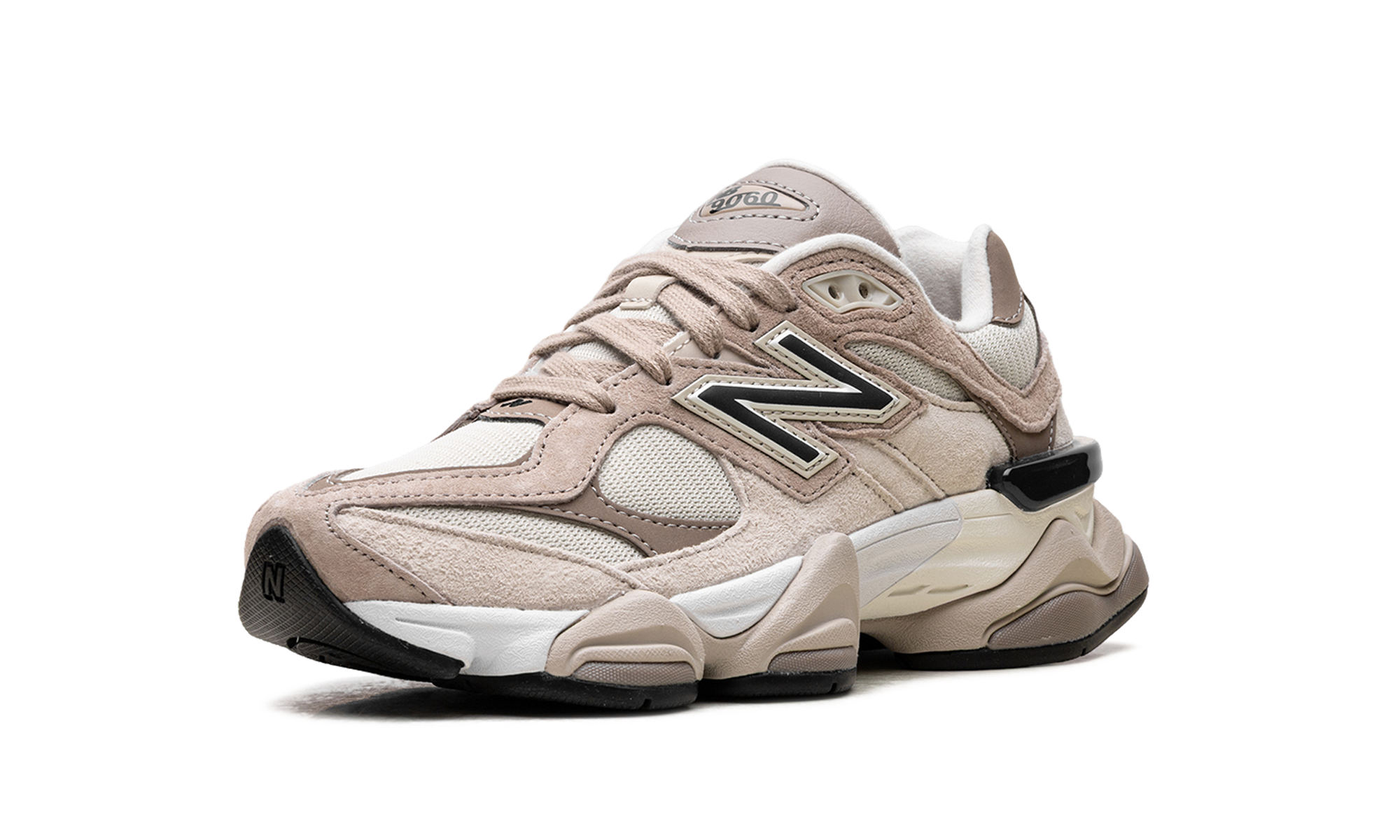 new balance 9060 beige cream+U9060ZBB+left diagnol single view