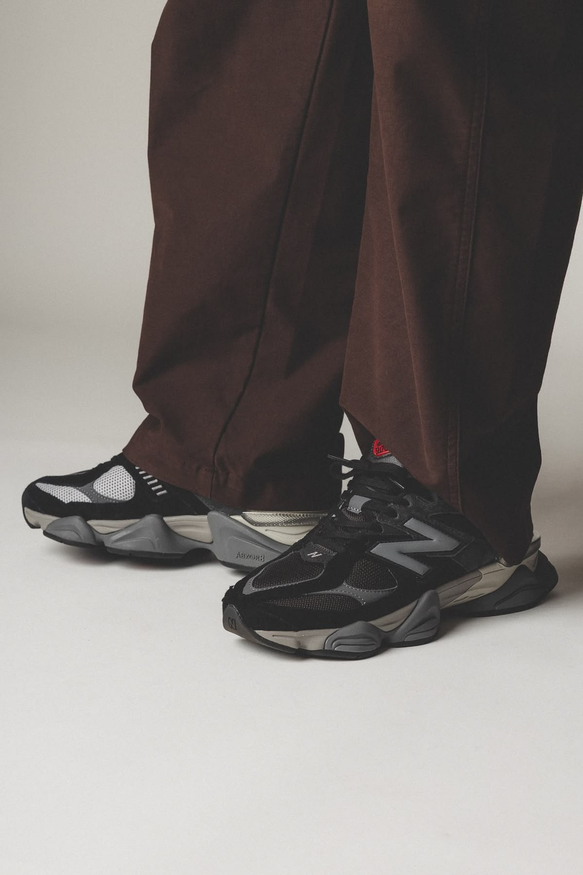 New Balance 9060 Black Castlerock Grey, Lifestyle View 2, SKU U9060BLK