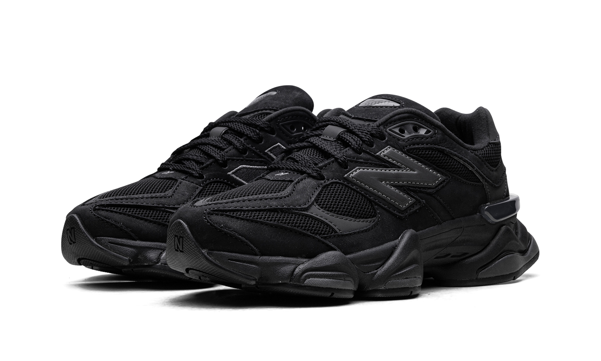 new balance 9060 black cement+U9060ZGE+diagnol left view