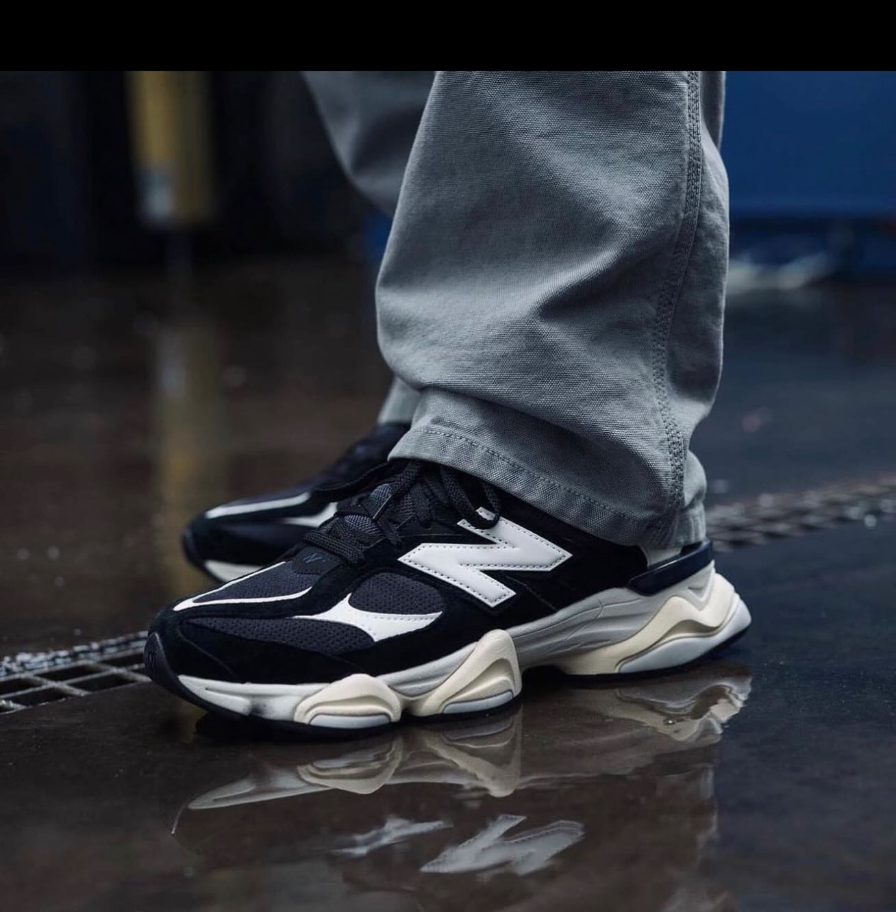 New Balance 9060 Black White, Lifestyle View 3, SKU U9060AAA