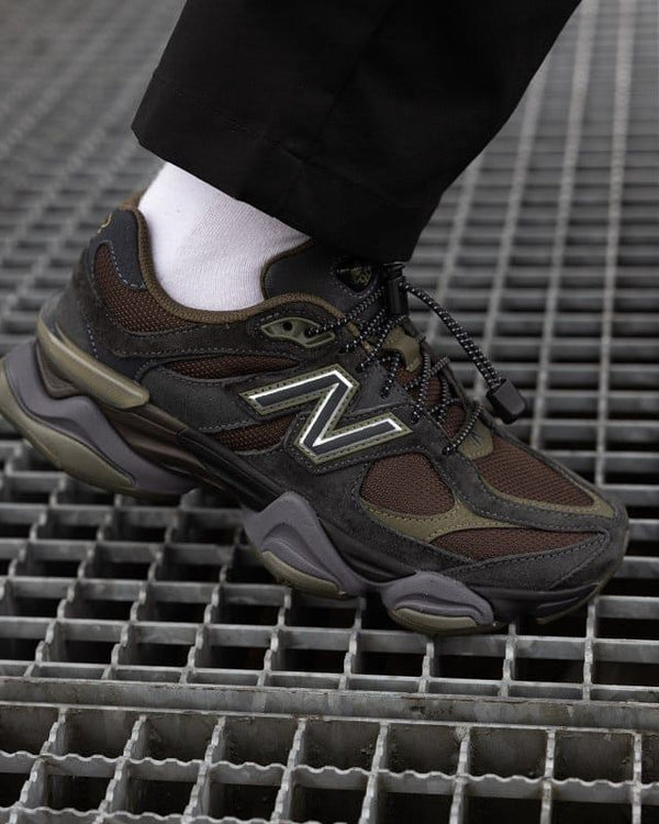 New Balance 9060 Blacktop Dark Moss, Lifestyle View 1, SKU U9060PH