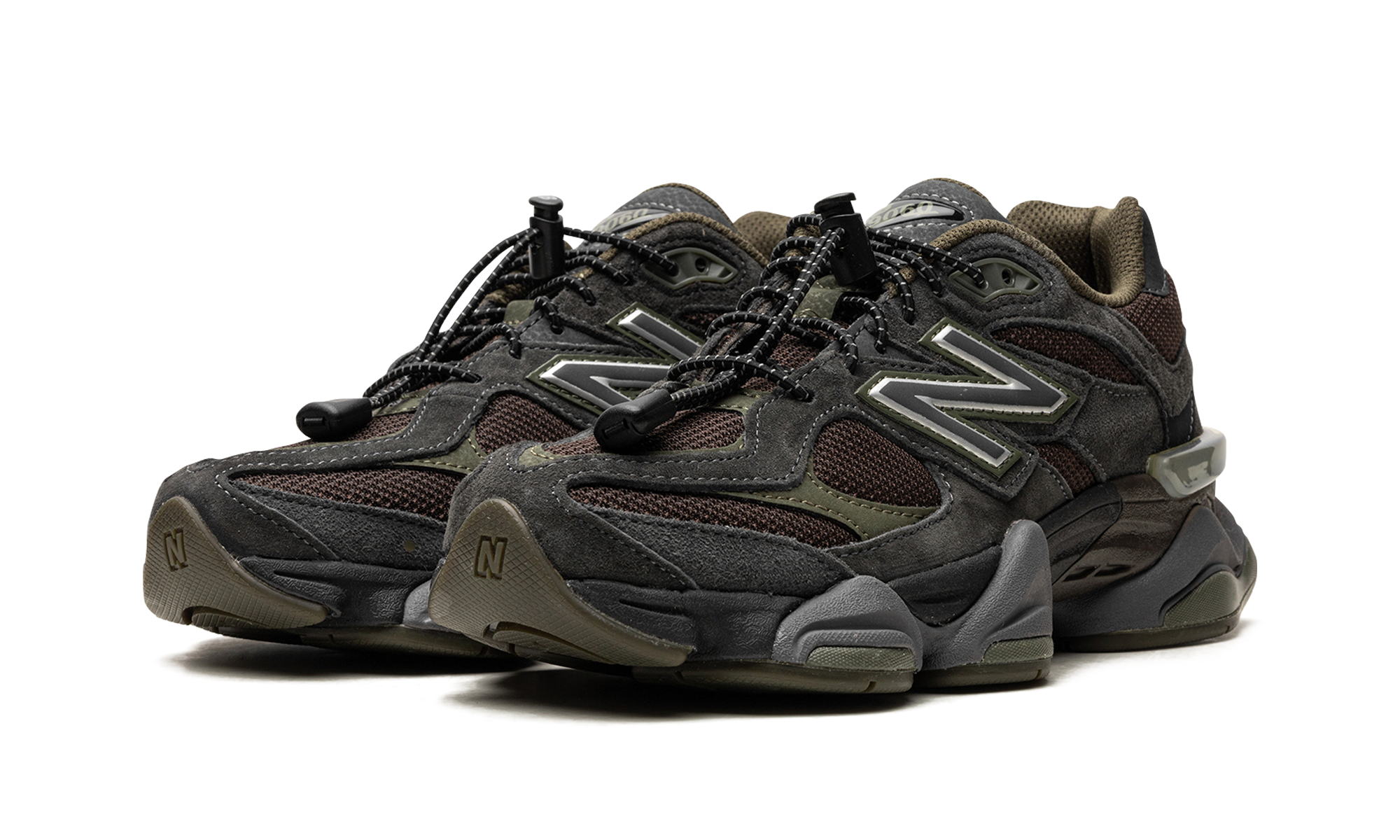 new balance 9060 blacktop dark moss+U9060PH+diagnol left view
