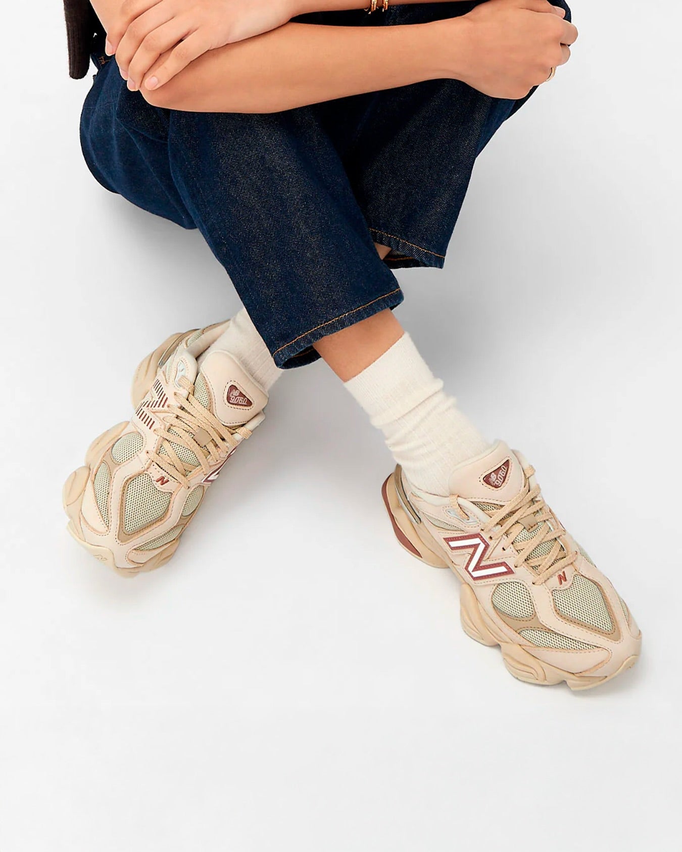 New Balance 9060 Bone Sparrow, Lifestyle View 5, SKU U9060ZGC